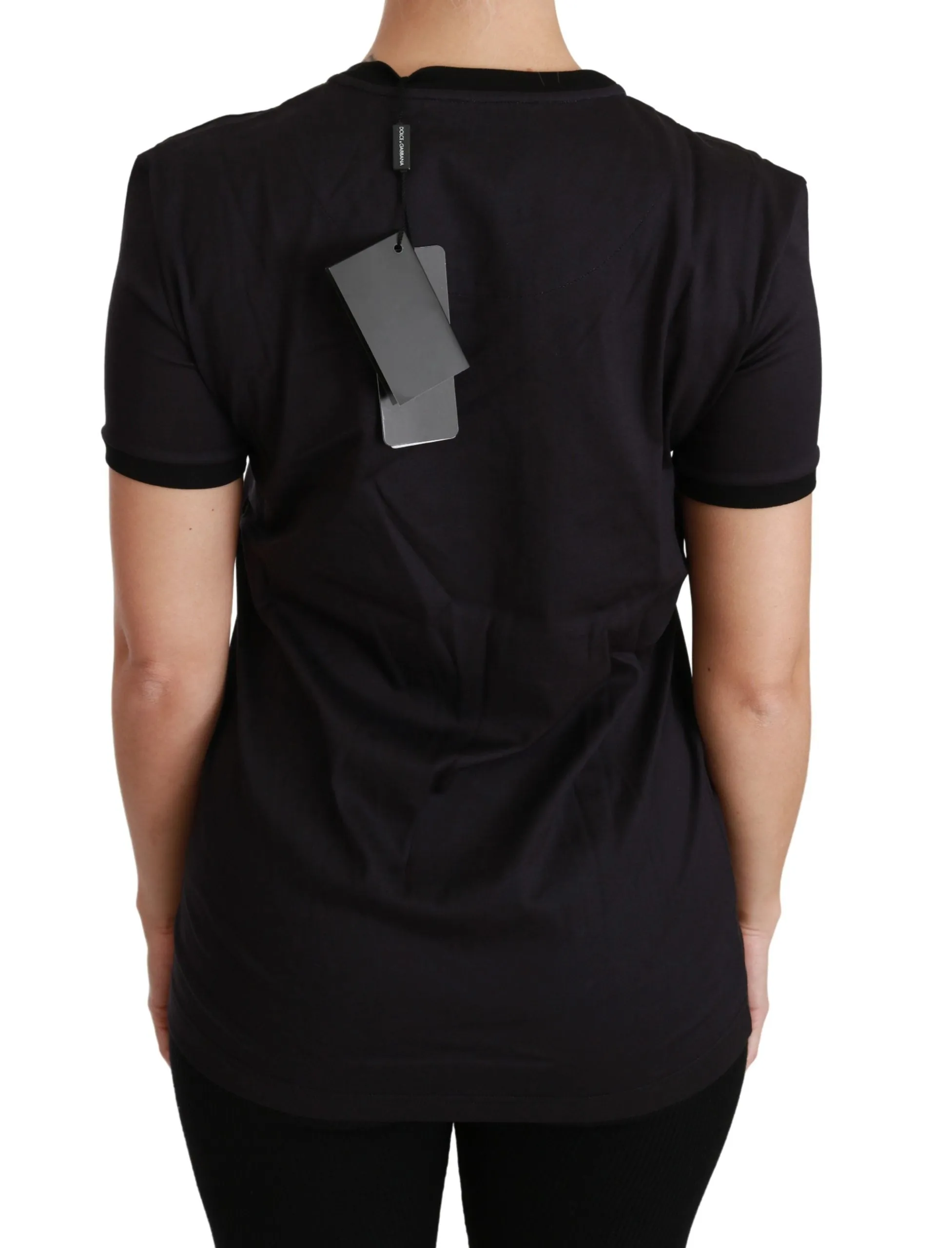 Dolce & Gabbana Black #ImAChristmasTree Crewneck Top T-shirt sold by Siebentaschen product image thumbnail 4