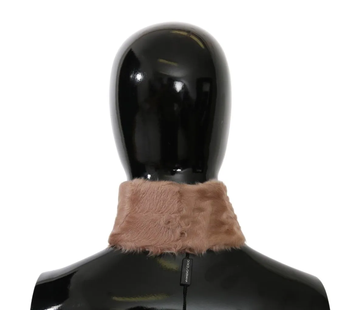 Dolce & Gabbana Beige Fur Neck Collar Lambskin Scarf sold by Siebentaschen product image thumbnail 2