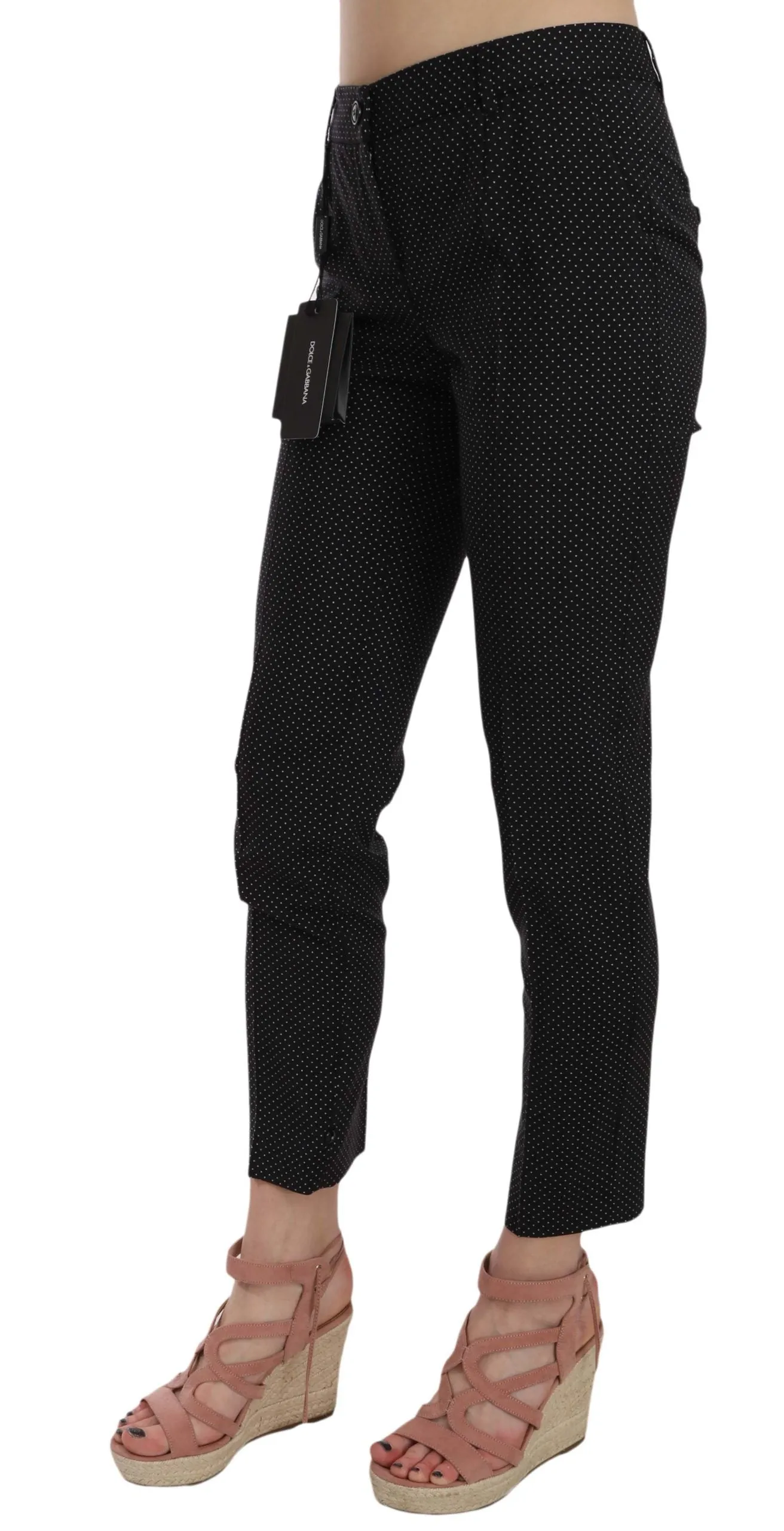 Dolce & Gabbana Polka Dot Slim Capri Trousers Tapered Pants sold by Siebentaschen product image thumbnail 4