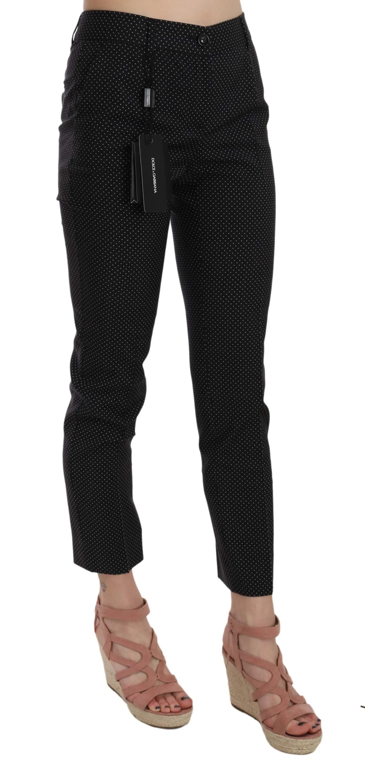 Dolce & Gabbana Polka Dot Slim Capri Trousers Tapered Pants sold by Siebentaschen product image thumbnail 3
