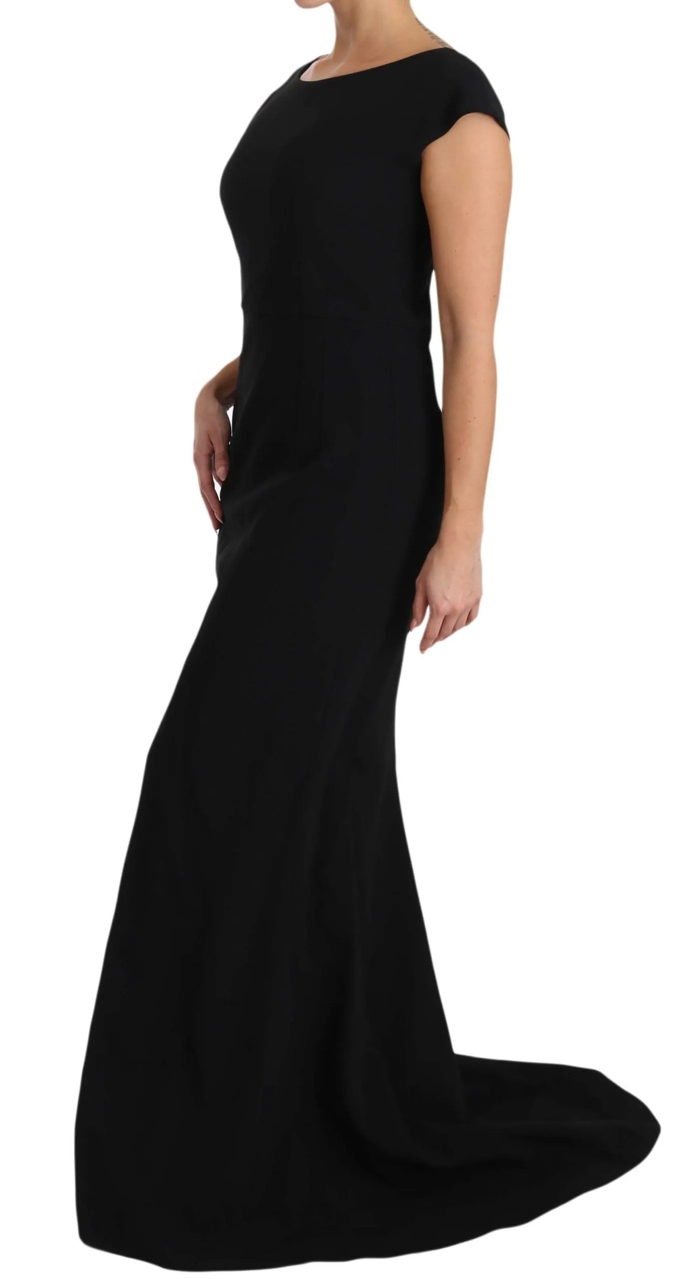 Dolce & Gabbana Black Stretch Fit Flare Gown Maxi sold by Siebentaschen product image thumbnail 5