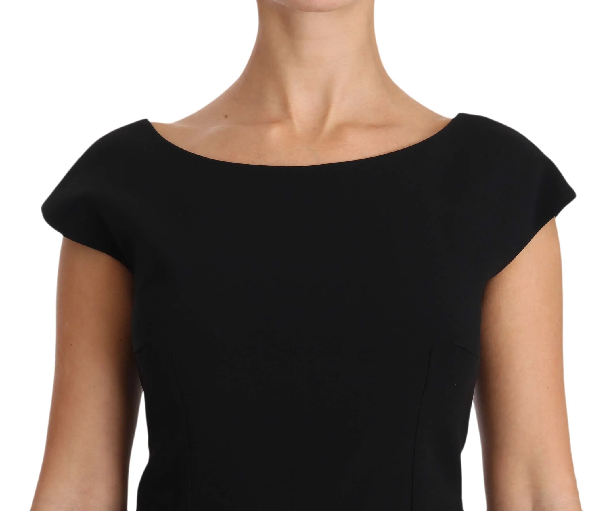 Dolce & Gabbana Black Stretch Fit Flare Gown Maxi sold by Siebentaschen product image thumbnail 2
