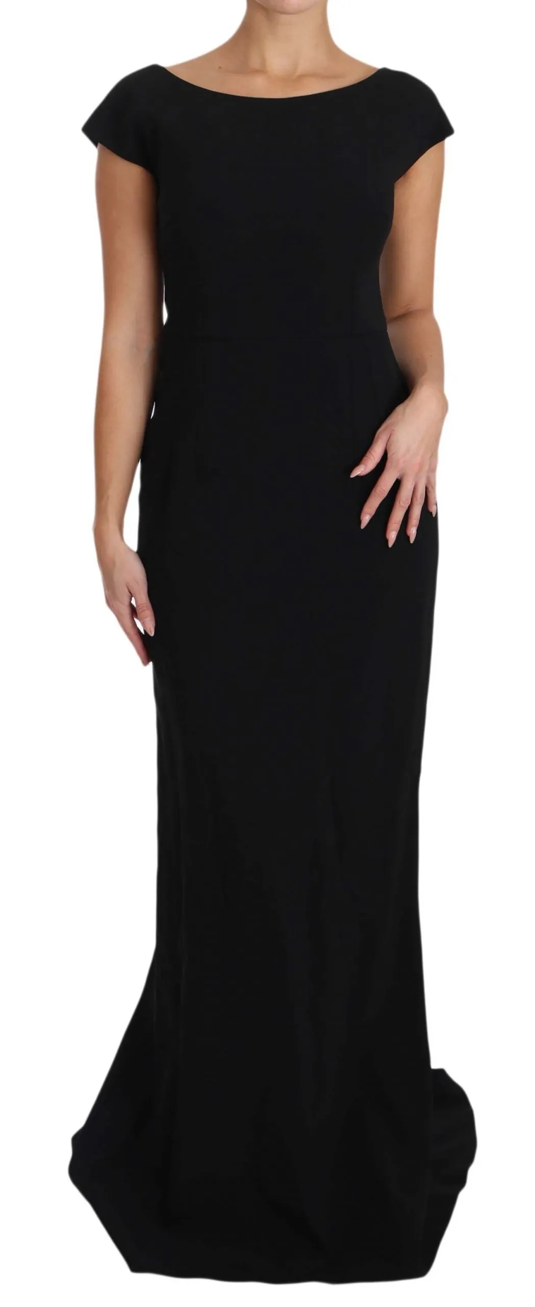 Dolce & Gabbana Black Stretch Fit Flare Gown Maxi sold by Siebentaschen product image thumbnail 3