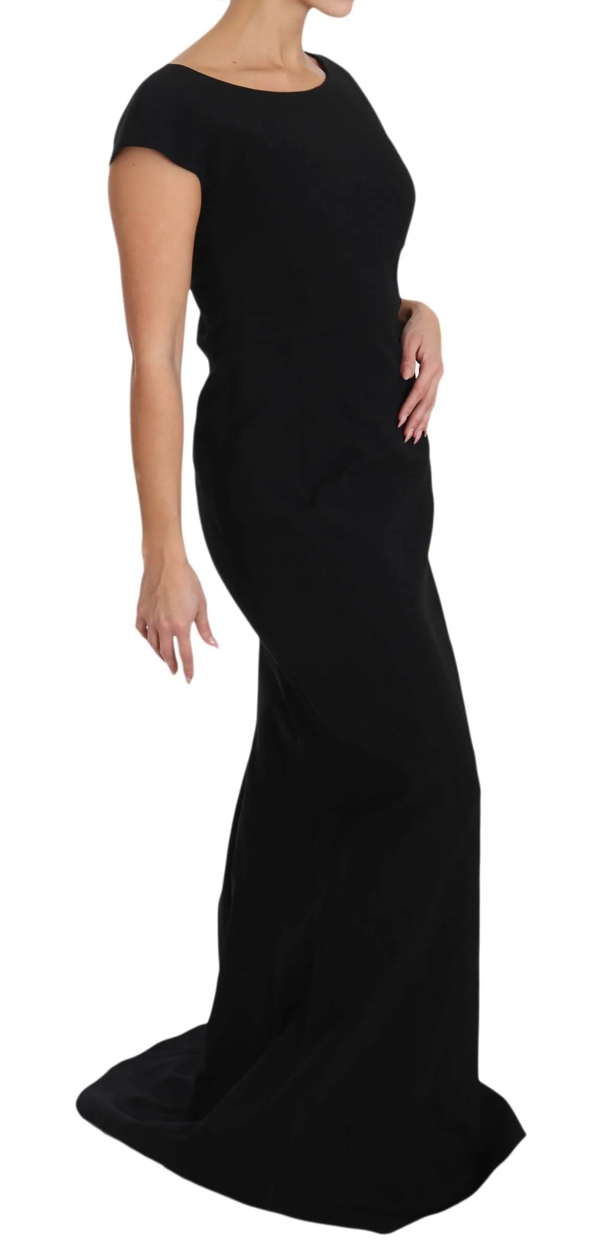 Dolce & Gabbana Black Stretch Fit Flare Gown Maxi sold by Siebentaschen product image thumbnail 4