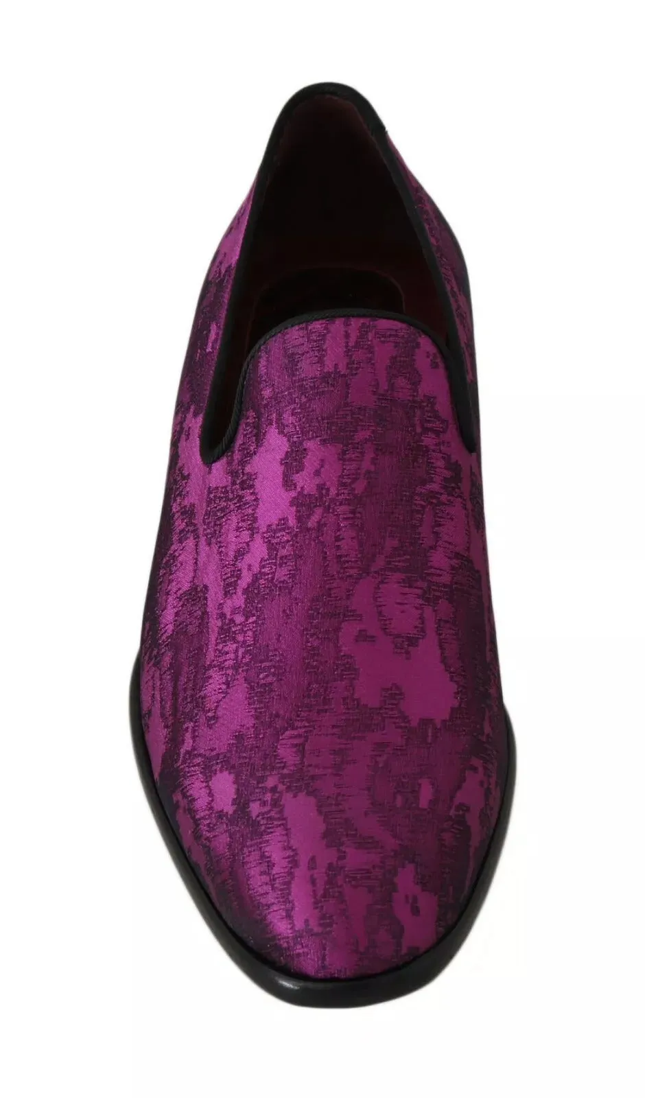 Dolce & Gabbana Purple Jacquard Loafers Dress Formal Shoes sold by Siebentaschen product image thumbnail 5