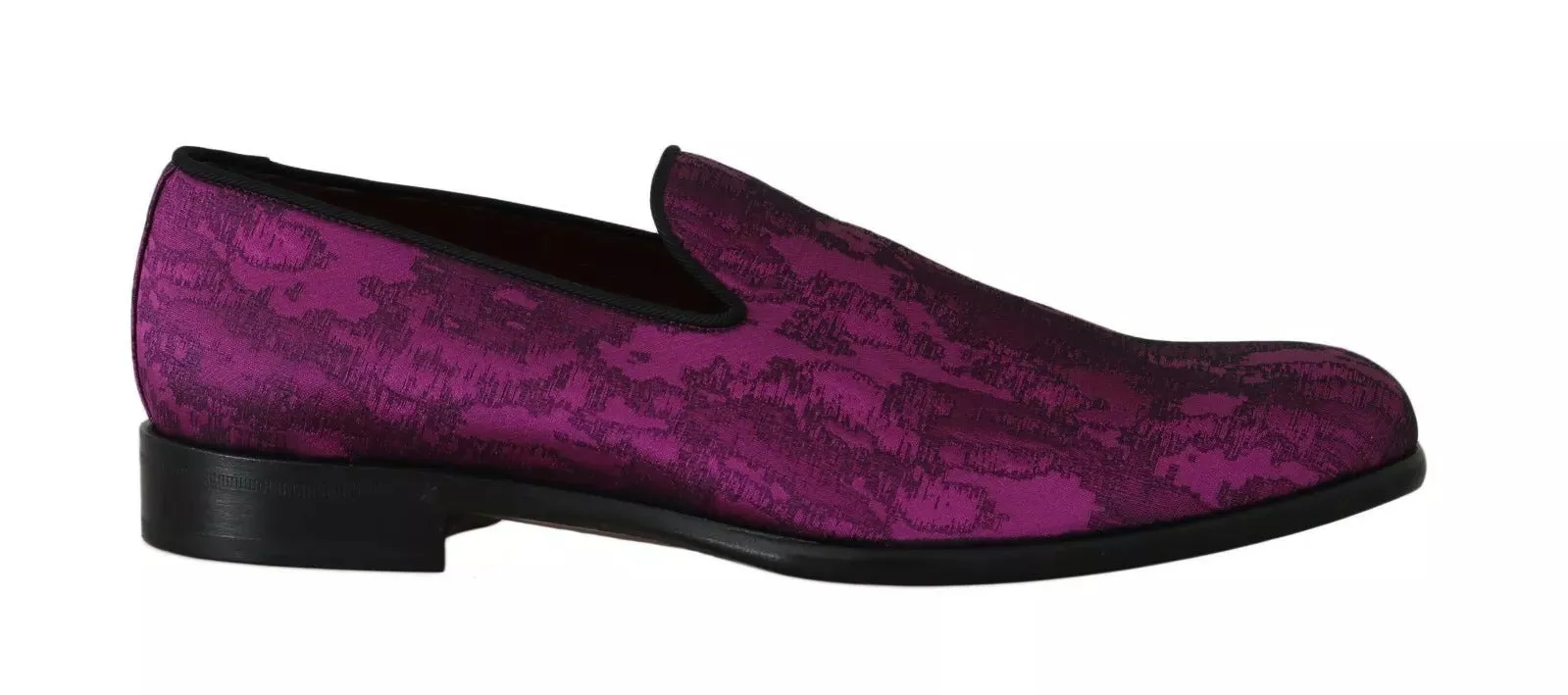 Dolce & Gabbana Purple Jacquard Loafers Dress Formal Shoes sold by Siebentaschen
