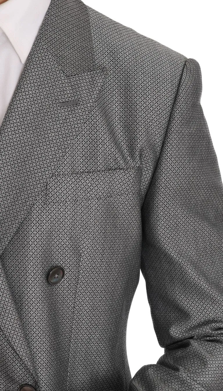 Dolce & Gabbana Black Stretch Crystal Bee Slim Fit Suit sold by Siebentaschen product image thumbnail 3