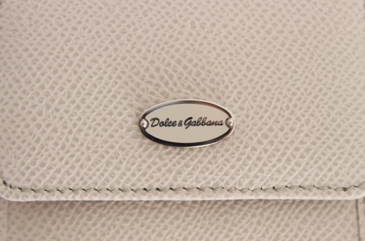 Dolce & Gabbana White Dauphine Leather Case Wallet sold by Siebentaschen product image thumbnail 4