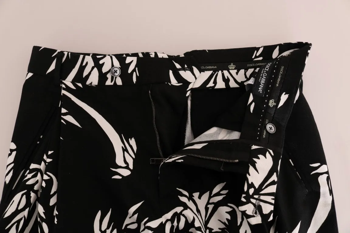 Dolce & Gabbana Black Tree Cotton Stretch Pants sold by Siebentaschen product image thumbnail 4