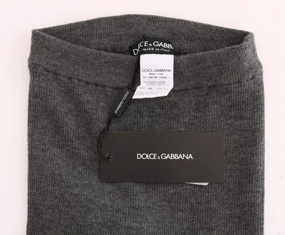 Dolce & Gabbana Gray Cashmere Stretch Tights sold by Siebentaschen product image thumbnail 5