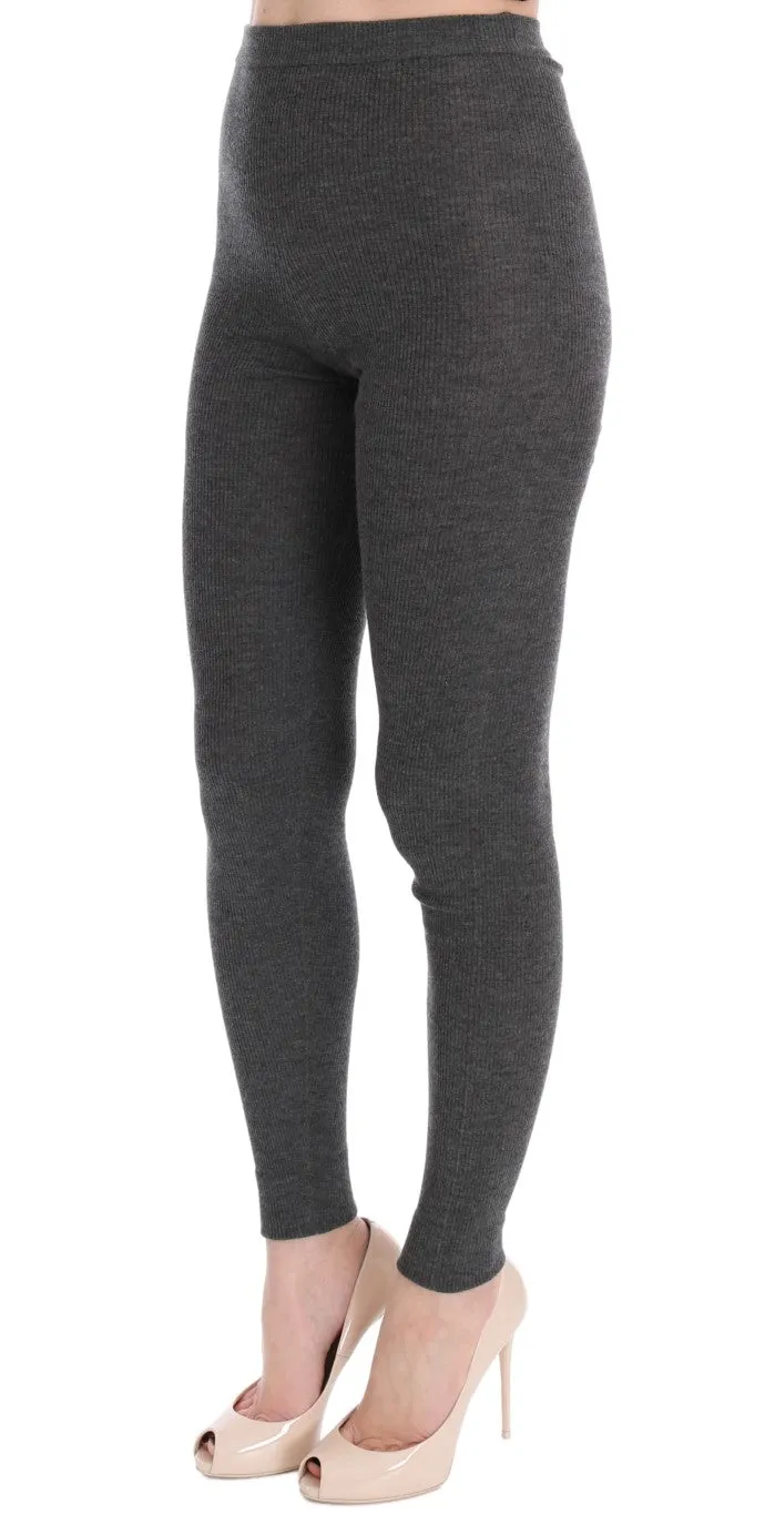 Dolce & Gabbana Gray Cashmere Stretch Tights sold by Siebentaschen product image thumbnail 2