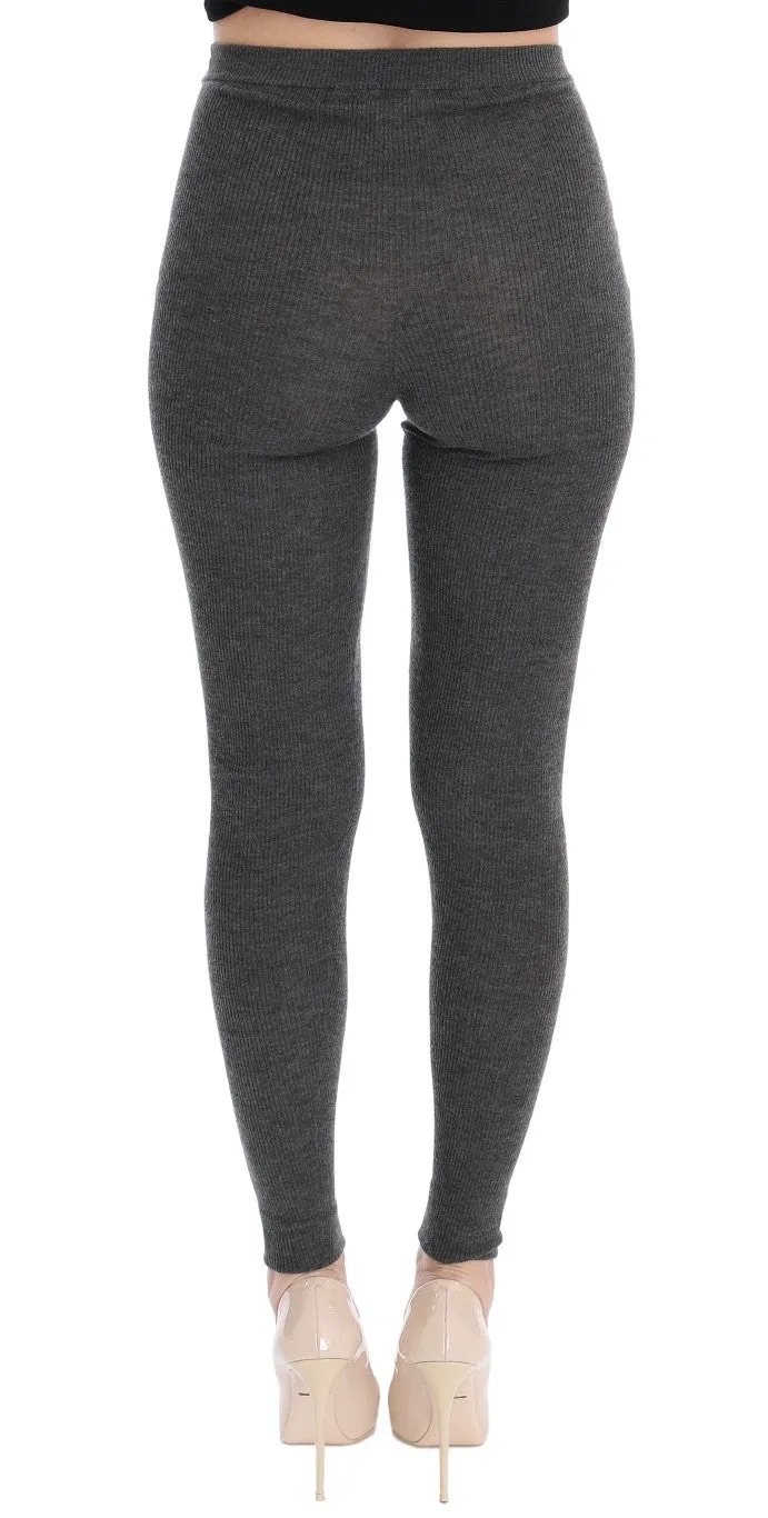 Dolce & Gabbana Gray Cashmere Stretch Tights sold by Siebentaschen product image thumbnail 3