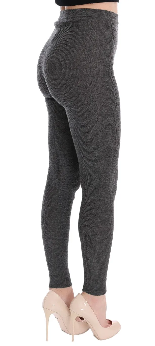 Dolce & Gabbana Gray Cashmere Stretch Tights sold by Siebentaschen product image thumbnail 4