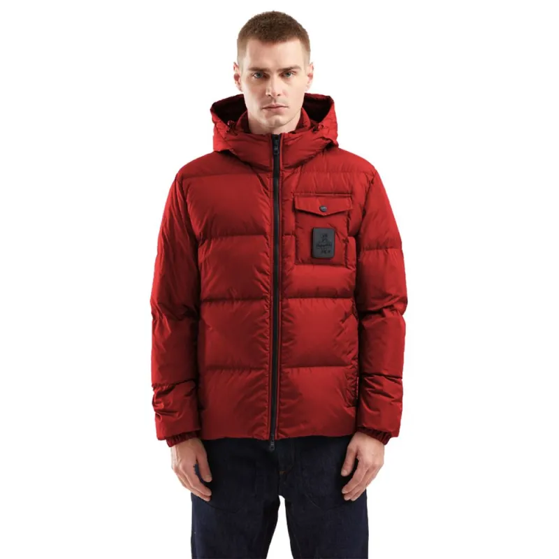 Refrigiwear Red Nylon Men Jacket sold by Siebentaschen