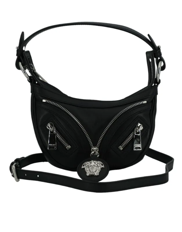 Versace Elegant Black Mini Hobo Shoulder Bag sold by Siebentaschen