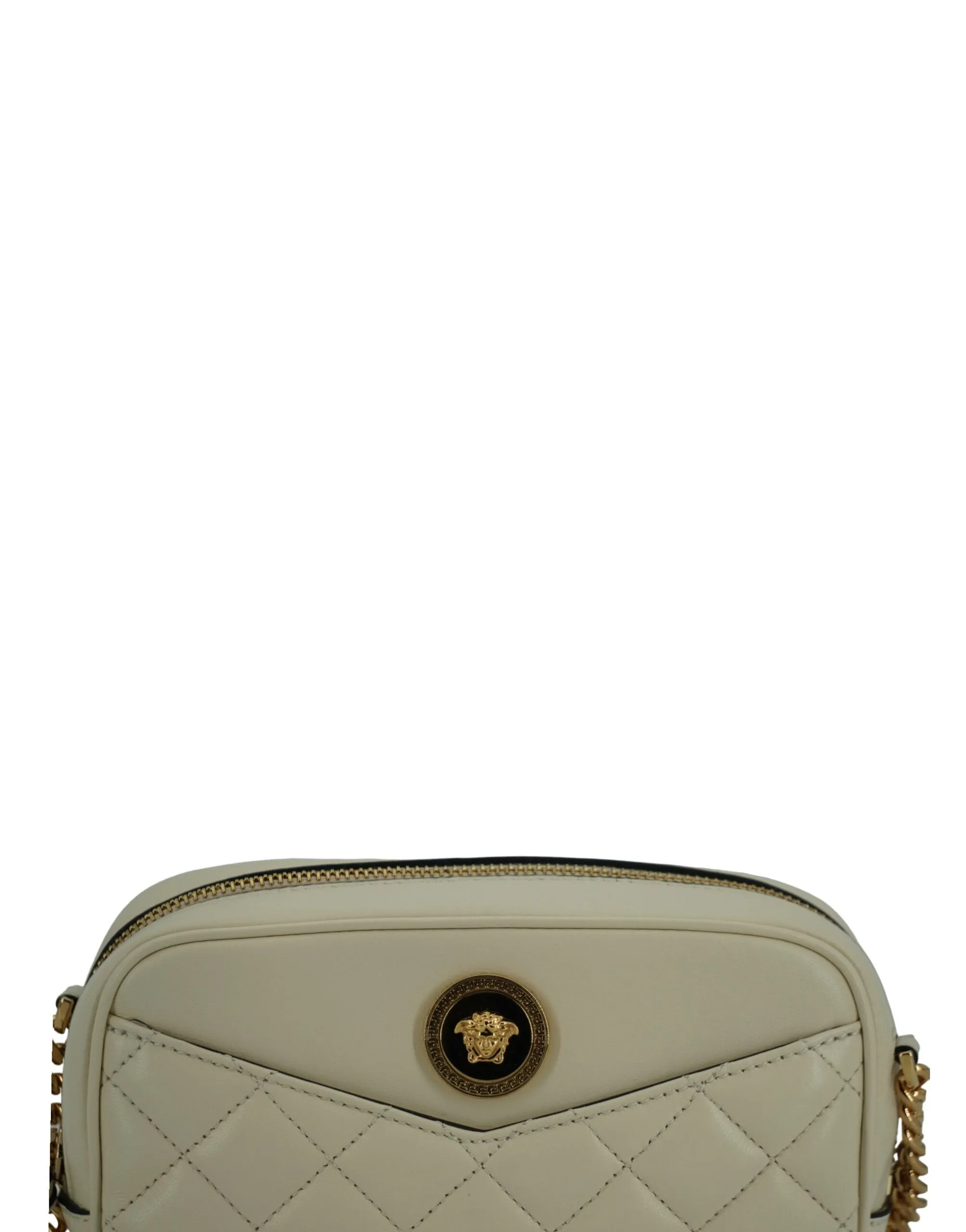 Versace Elegant White Lamb Leather Camera Bag sold by Siebentaschen product image thumbnail 4