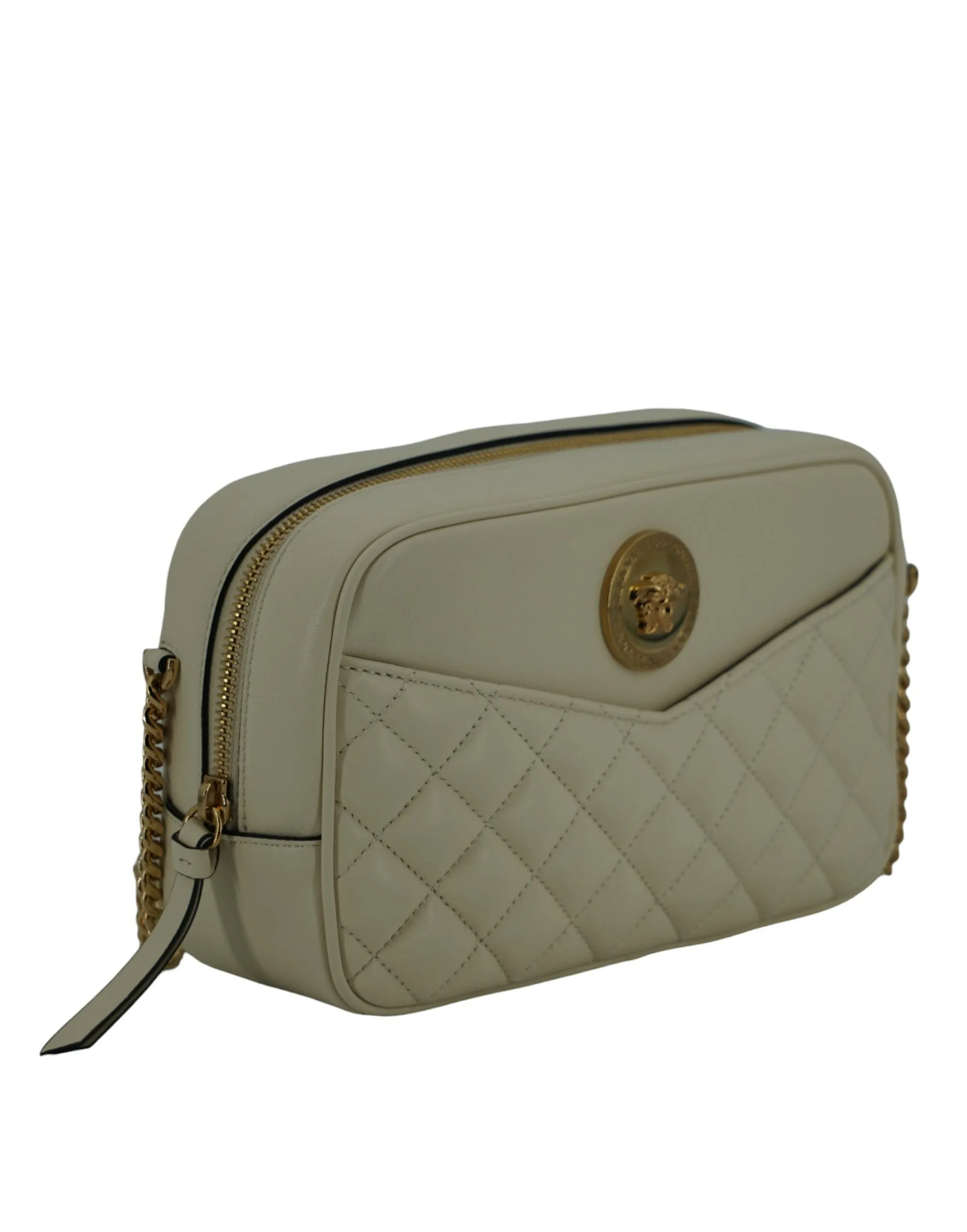 Versace Elegant White Leather Camera Shoulder Bag sold by Siebentaschen product image thumbnail 3
