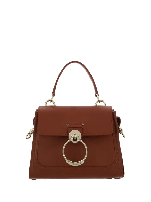 Chloé Elegant Sepia Brown Calfskin Shoulder Handbag sold by Siebentaschen