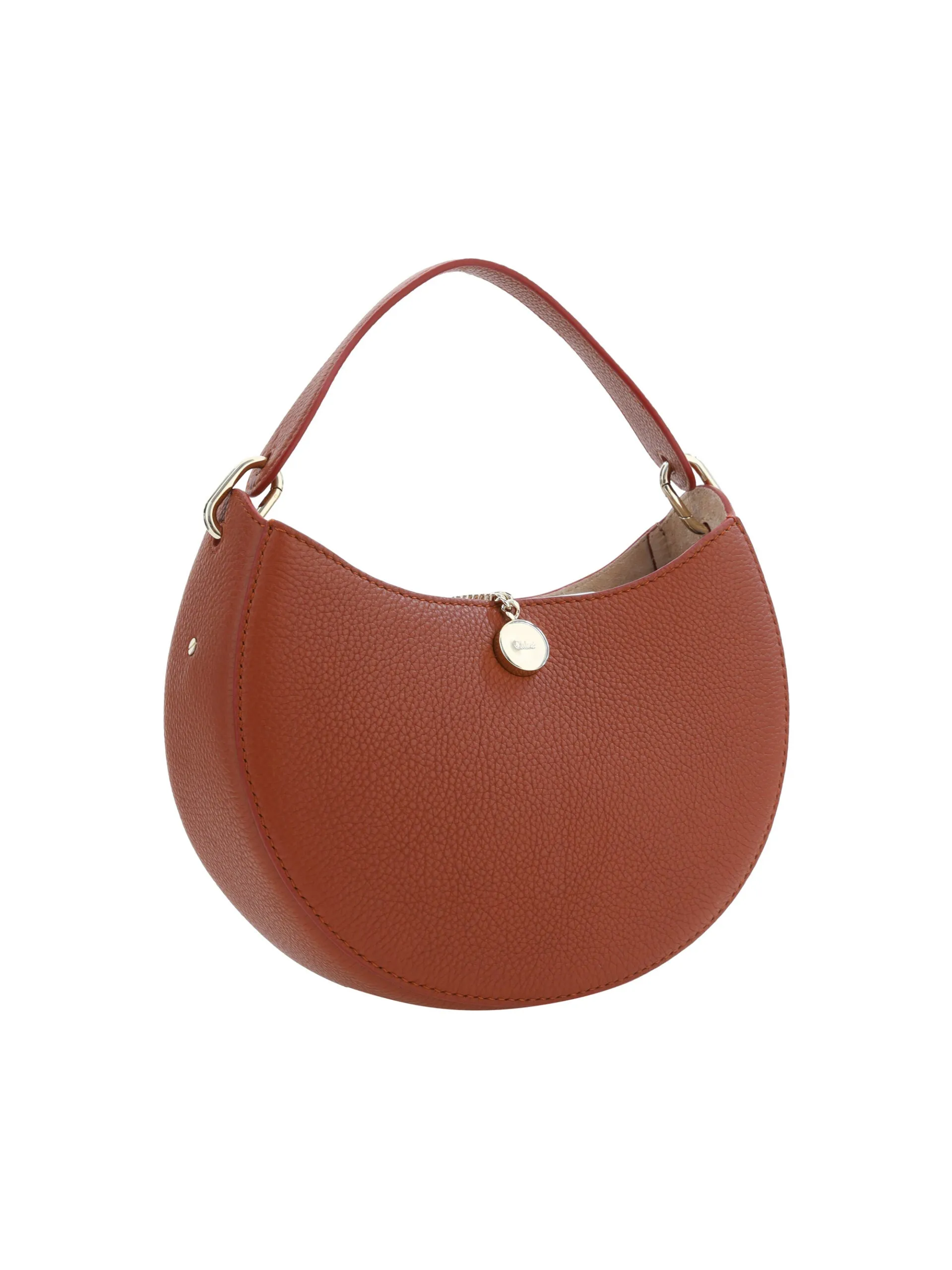 Chloé Sepia Brown Small Arlène Leather Shoulder Bag sold by Siebentaschen product image thumbnail 3