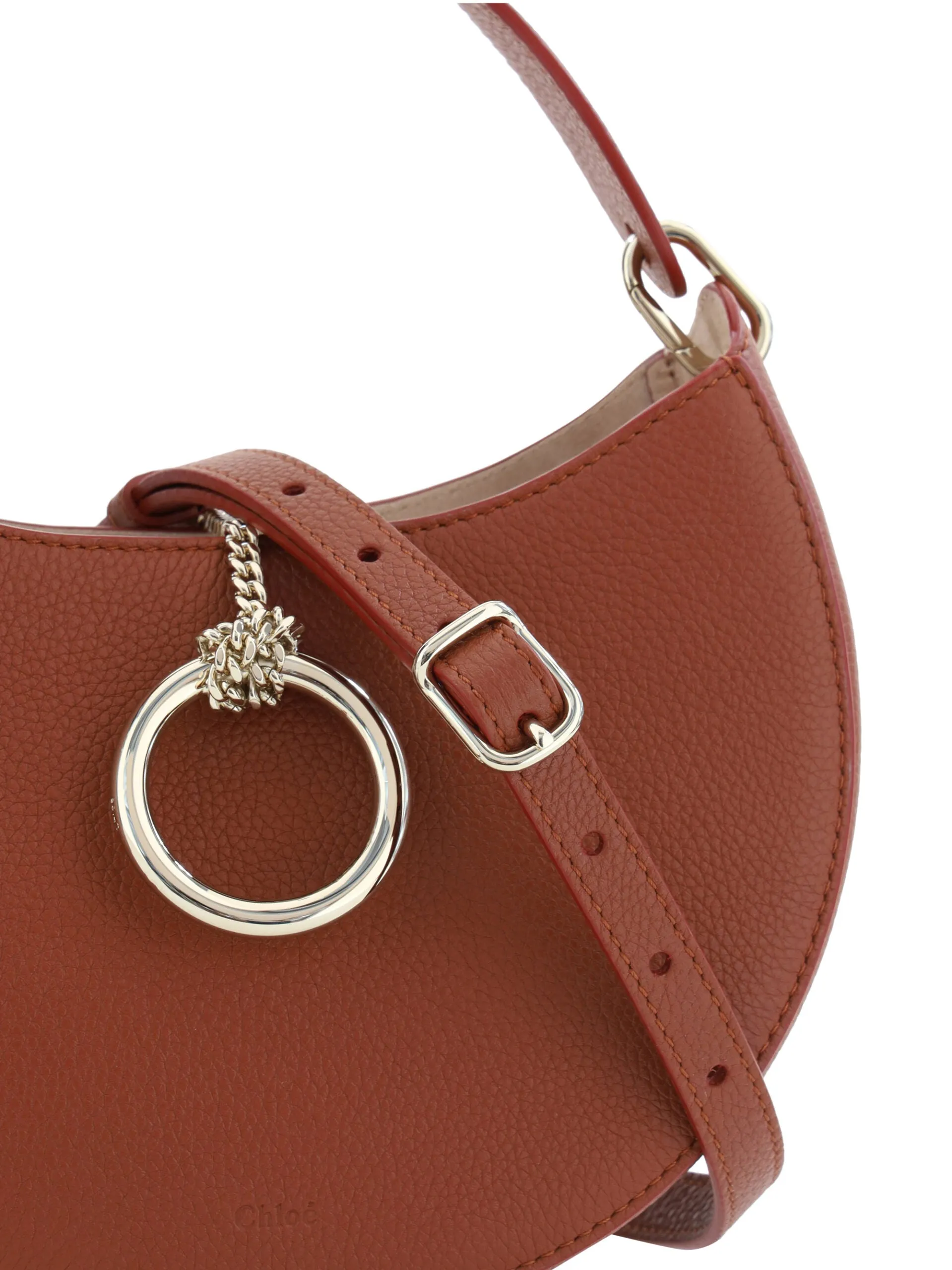 Chloé Sepia Brown Small Arlène Leather Shoulder Bag sold by Siebentaschen product image thumbnail 4