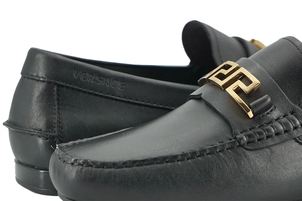 Versace Elegant Black Calf Leather Men's Loafers sold by Siebentaschen product image thumbnail 4
