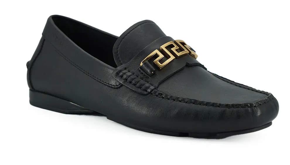 Versace Elegant Black Calf Leather Men's Loafers sold by Siebentaschen product image thumbnail 2