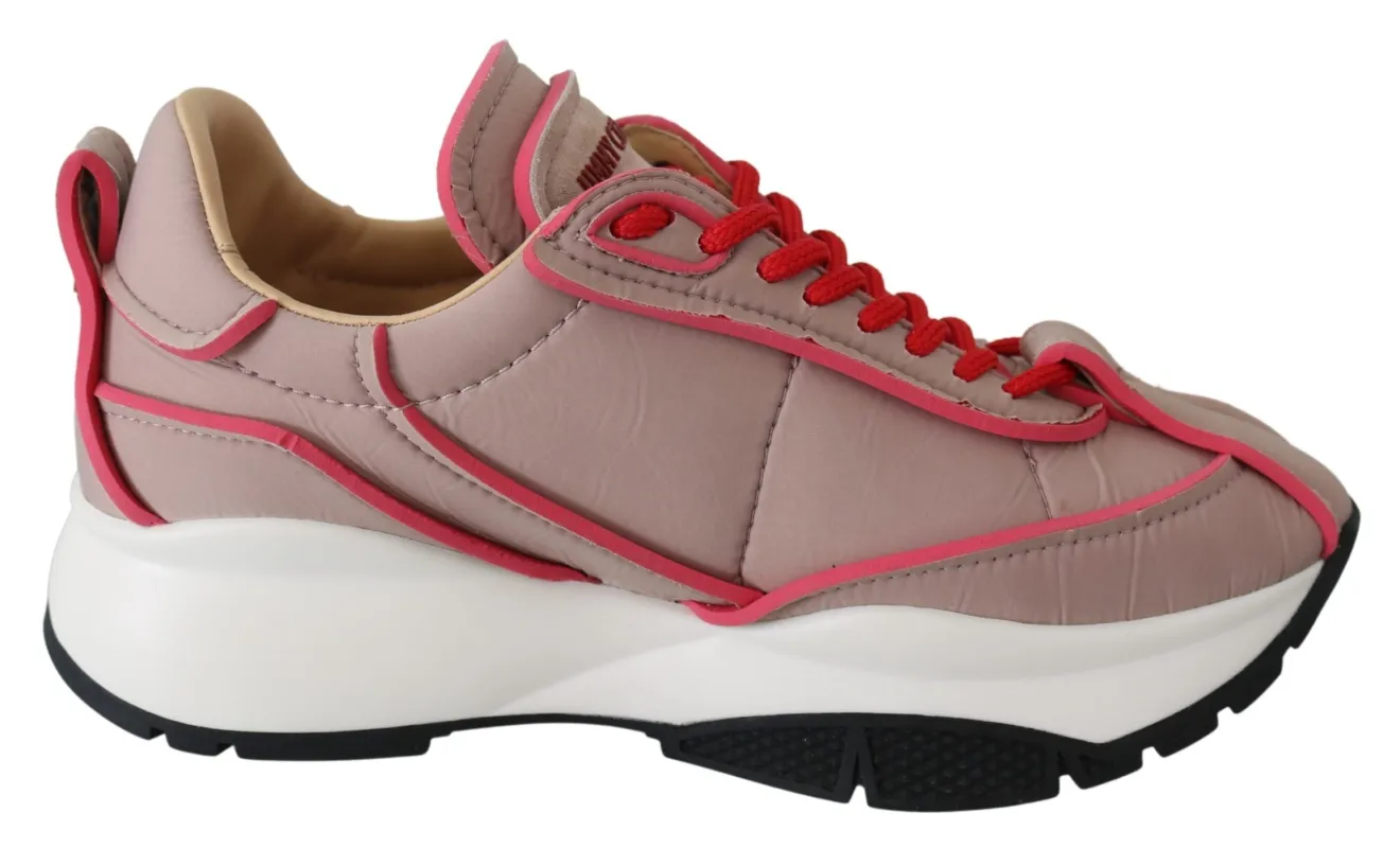 Jimmy Choo Ballet Pink Chic Padded Sneakers sold by Siebentaschen
