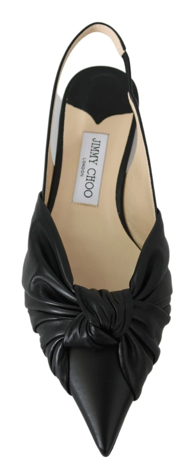 Jimmy Choo Elegant Pointed Toe Leather Flats sold by Siebentaschen product image thumbnail 4