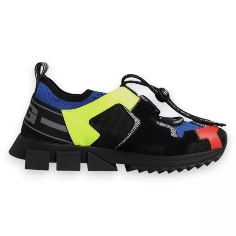 Dolce & Gabbana Multicolor Mesh Sorrento Trekking Sneakers Shoes sold by Siebentaschen