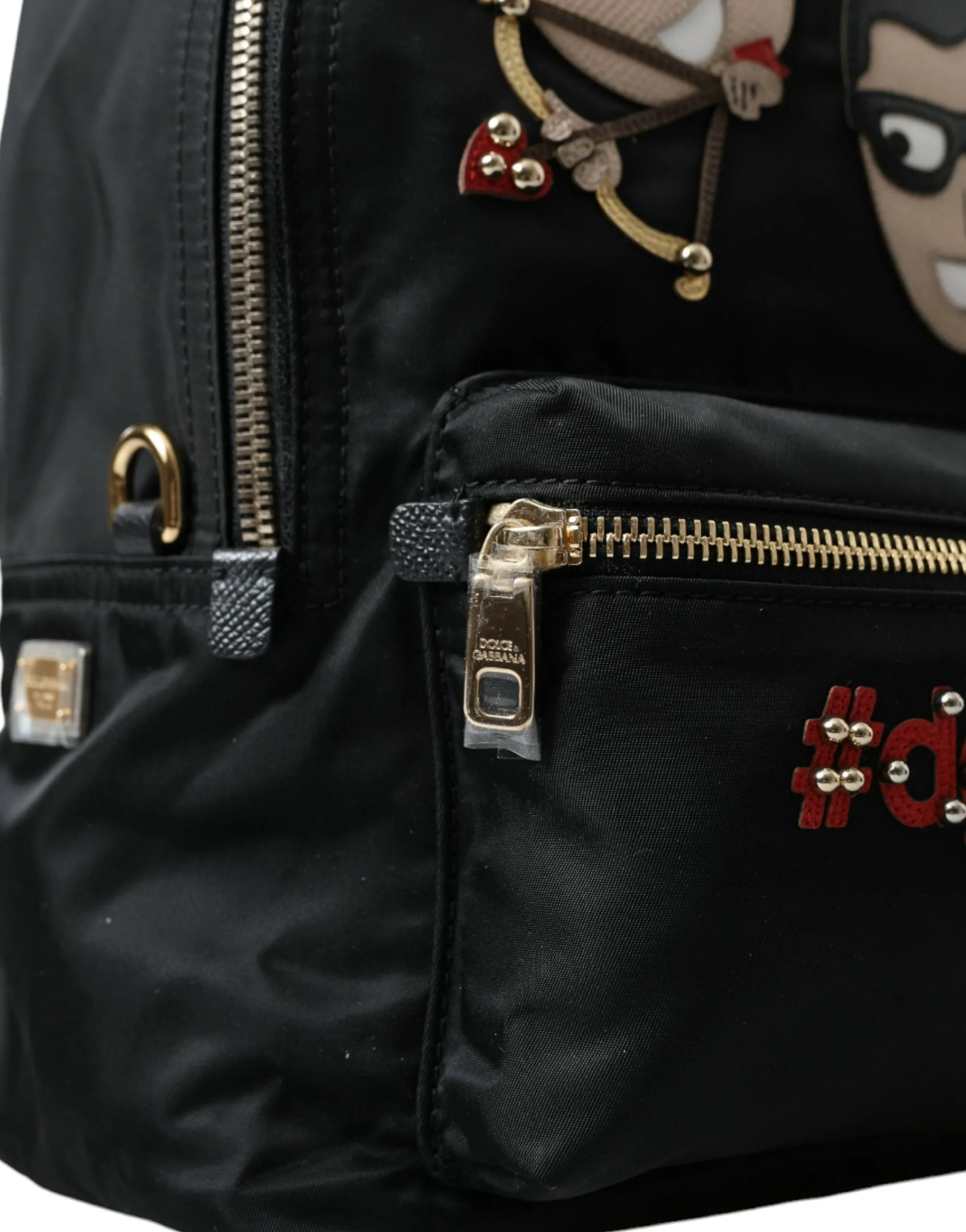 Dolce & Gabbana Black #DGFAMILY Embellished Backpack VULCANO Bag sold by Siebentaschen product image thumbnail 5
