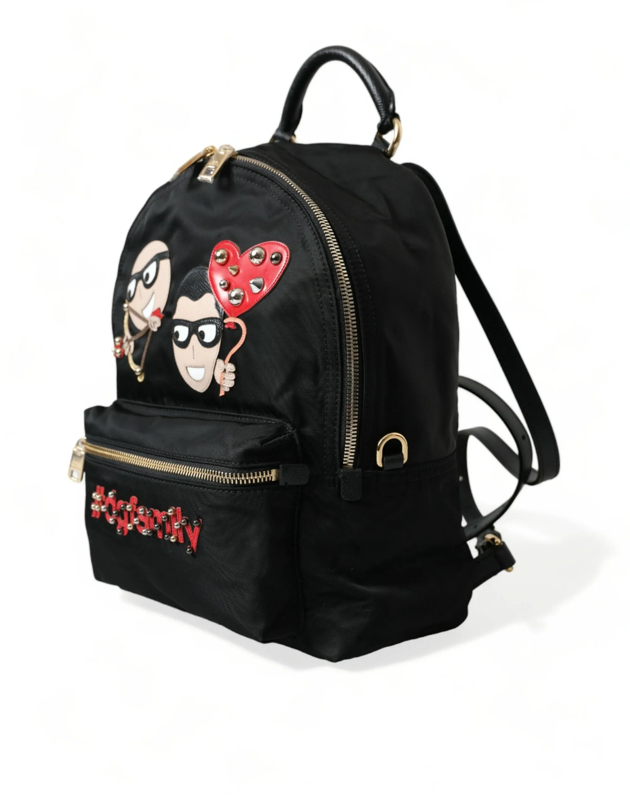 Dolce & Gabbana Black #DGFAMILY Embellished Backpack VULCANO Bag sold by Siebentaschen product image thumbnail 2