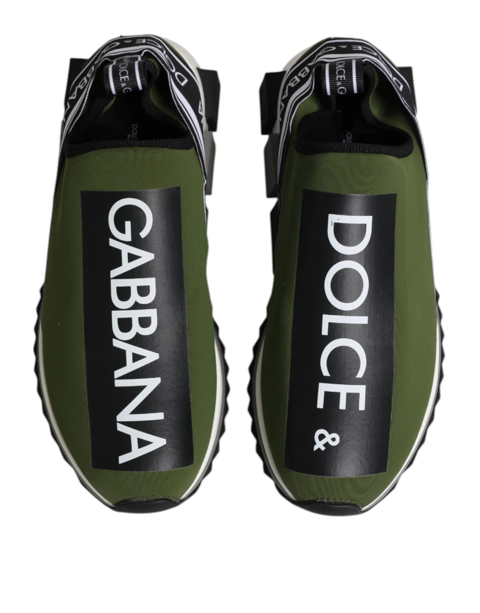 Dolce & Gabbana Green Black Slip On Sorrento Sneakers Shoes sold by Siebentaschen product image thumbnail 3