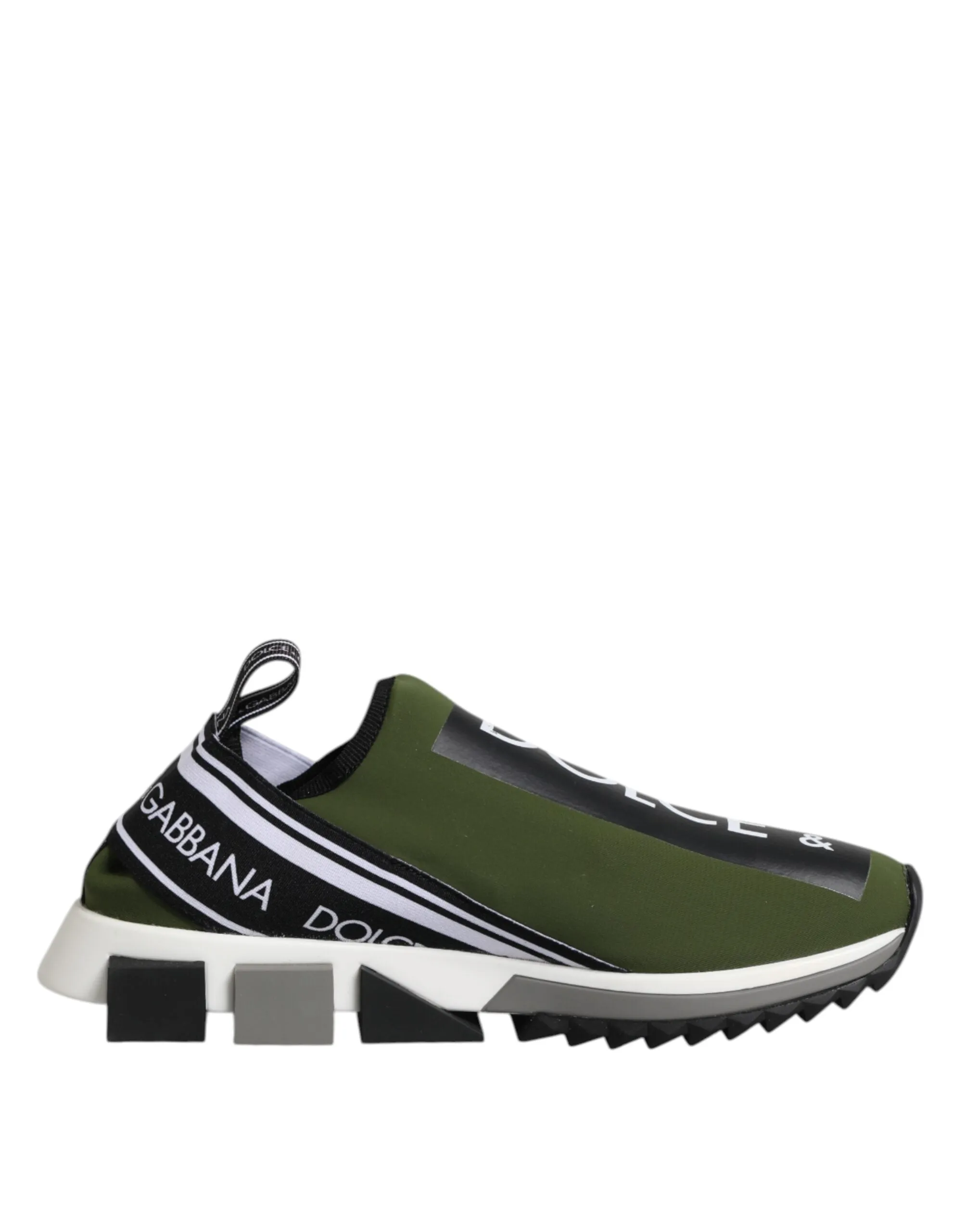 Dolce & Gabbana Green Black Slip On Sorrento Sneakers Shoes sold by Siebentaschen