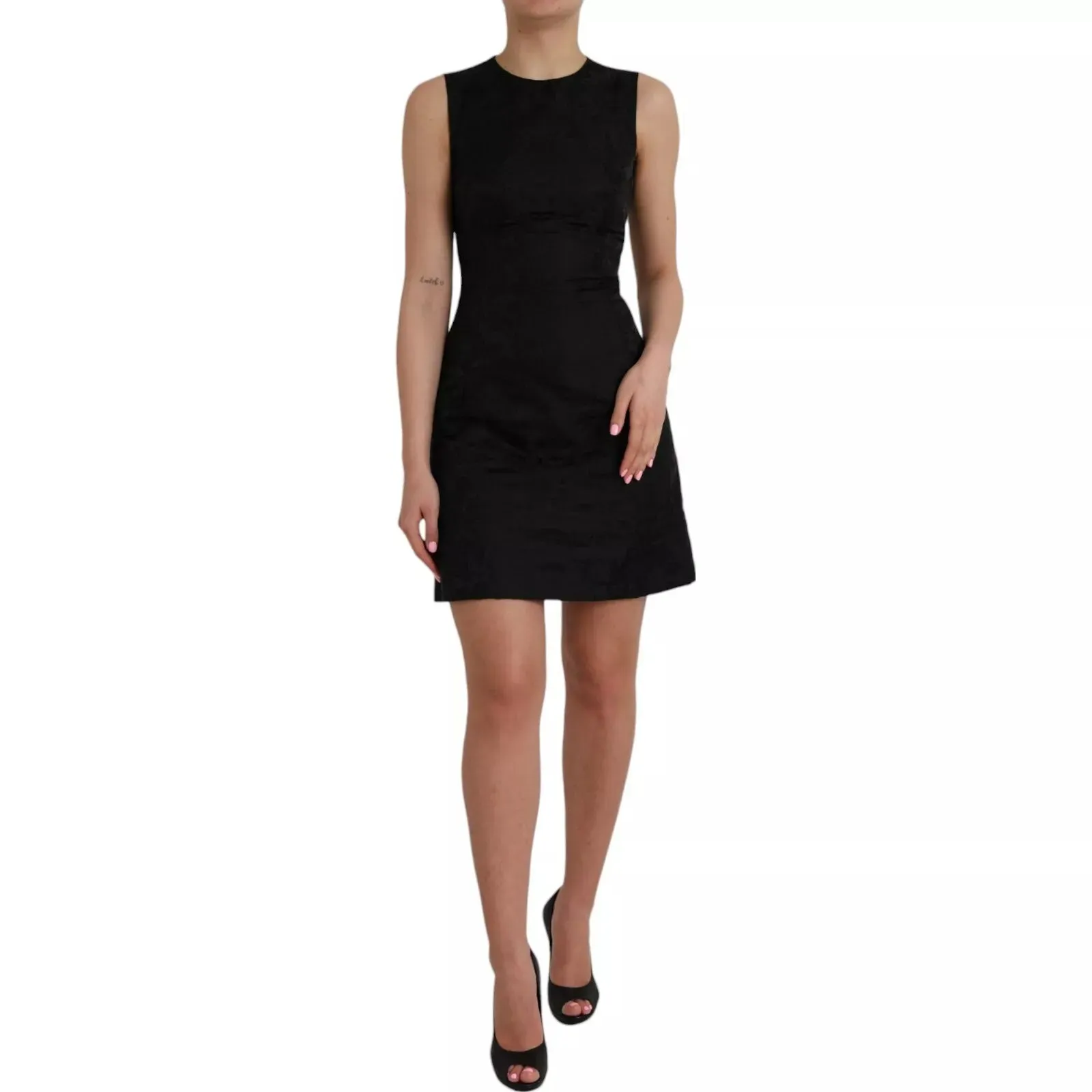 Dolce & Gabbana Black Sleeveless Bodycon A-line Mini Dress sold by Siebentaschen
