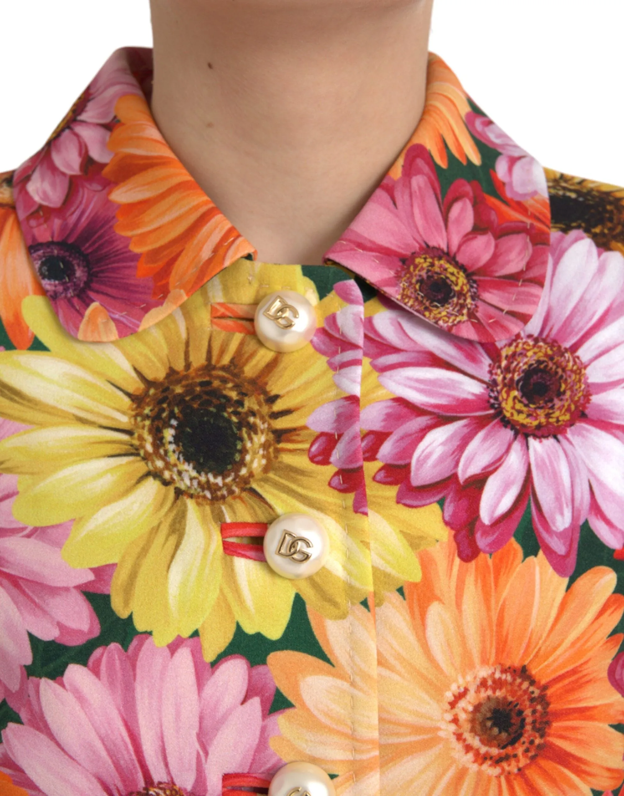 Dolce & Gabbana Multicolor Daisy Print Floral Fantasy Jacket sold by Siebentaschen product image thumbnail 4