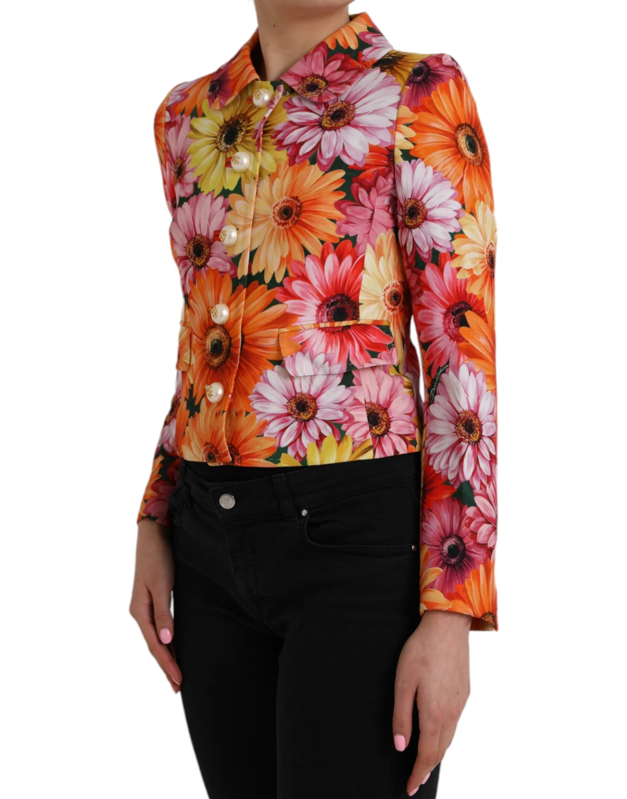 Dolce & Gabbana Multicolor Daisy Print Floral Fantasy Jacket sold by Siebentaschen product image thumbnail 2