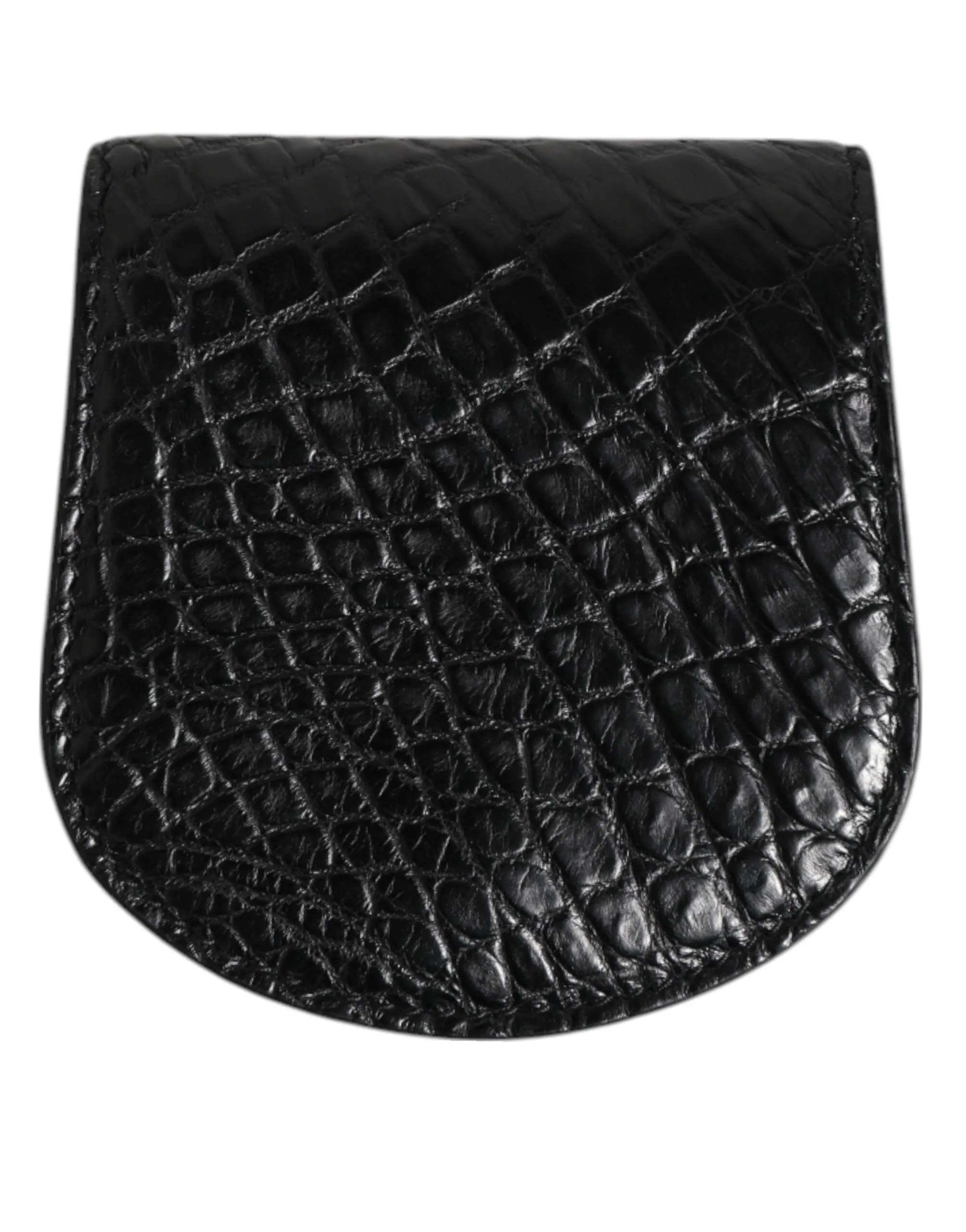 Dolce & Gabbana Black Exotic Skin Coin Condom Case Holder Pocket Wallet sold by Siebentaschen product image thumbnail 5