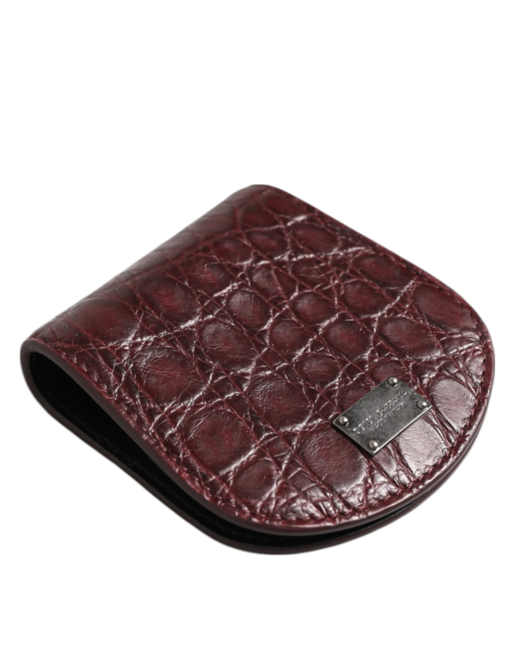 Dolce & Gabbana Burgundy Exotic Skin Coin Condom Case Holder Pocket Wallet sold by Siebentaschen product image thumbnail 4
