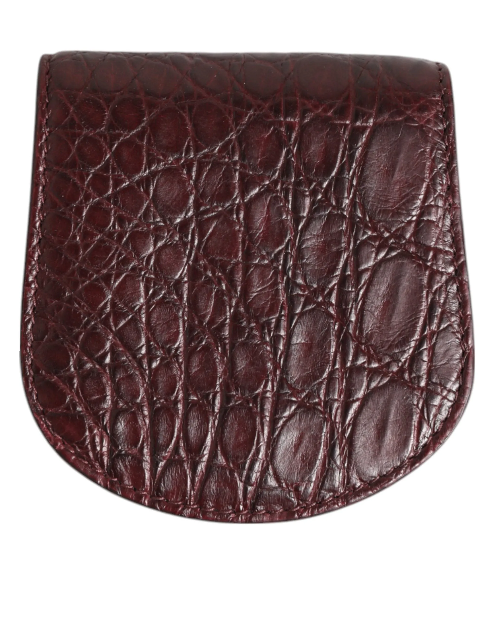 Dolce & Gabbana Burgundy Exotic Skin Coin Condom Case Holder Pocket Wallet sold by Siebentaschen product image thumbnail 5