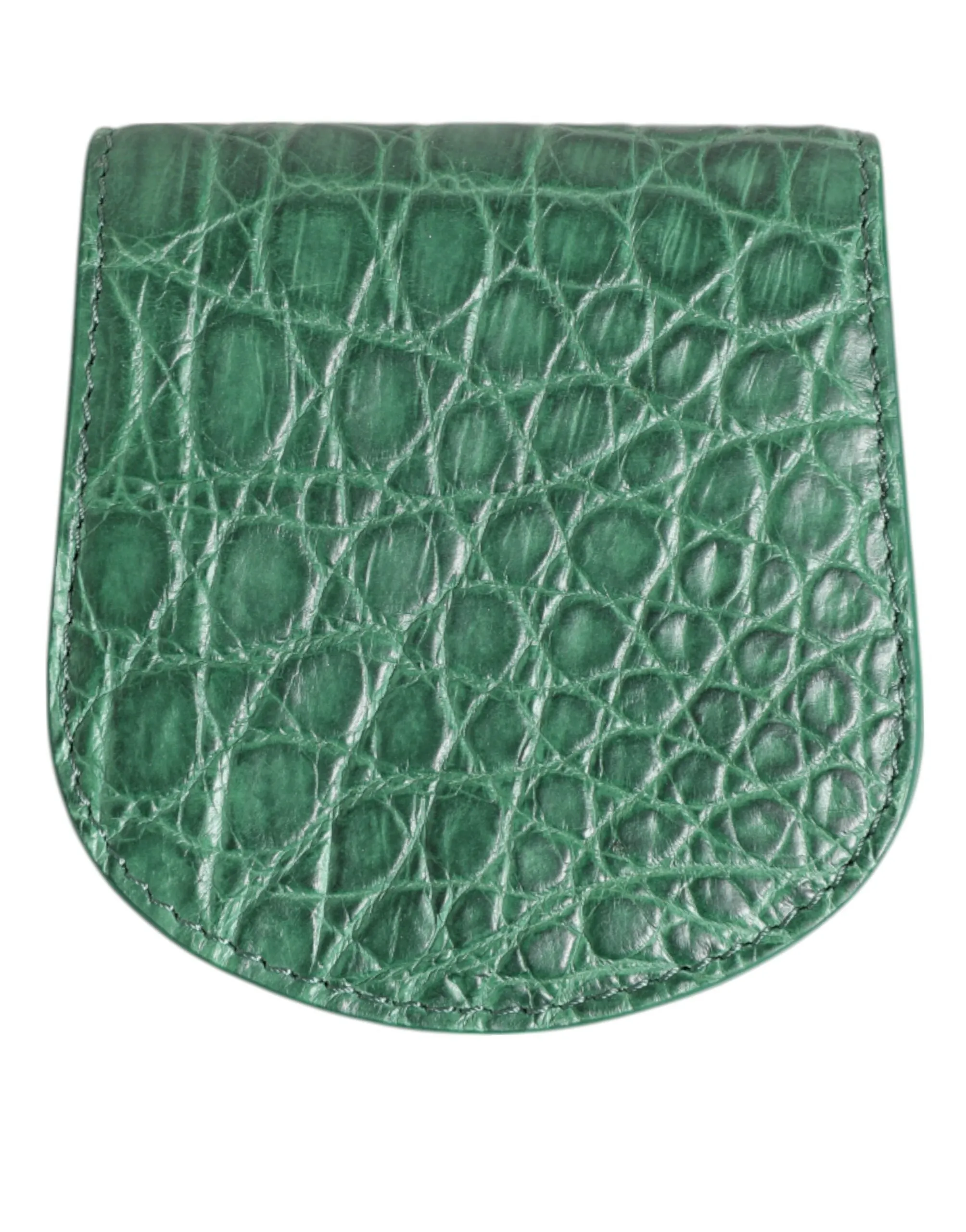 Dolce & Gabbana Green Exotic Skin Coin Condom Case Holder Pocket Wallet sold by Siebentaschen product image thumbnail 5