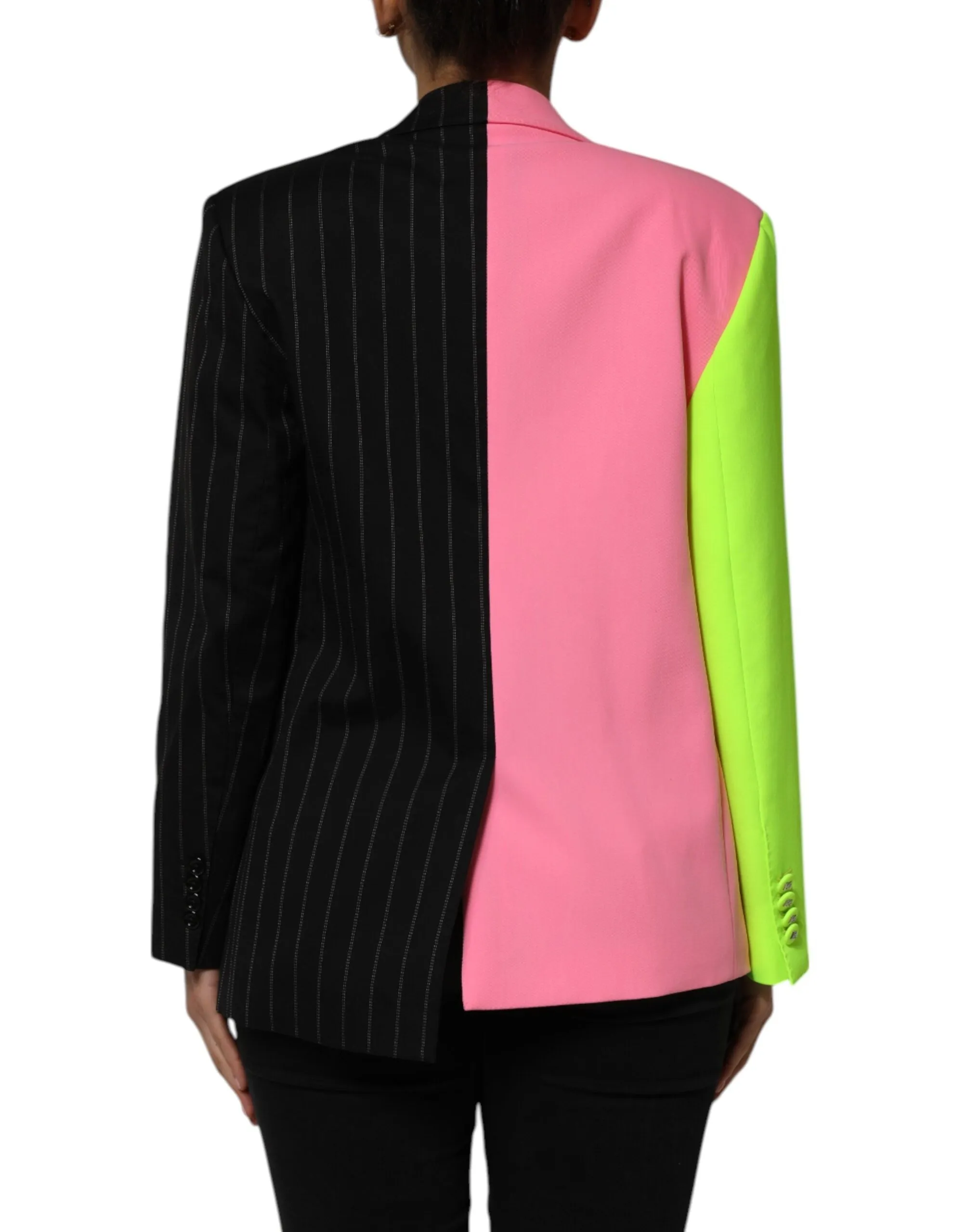 Dolce & Gabbana Multicolor Patchwork Embellished Coat Jacket sold by Siebentaschen product image thumbnail 4