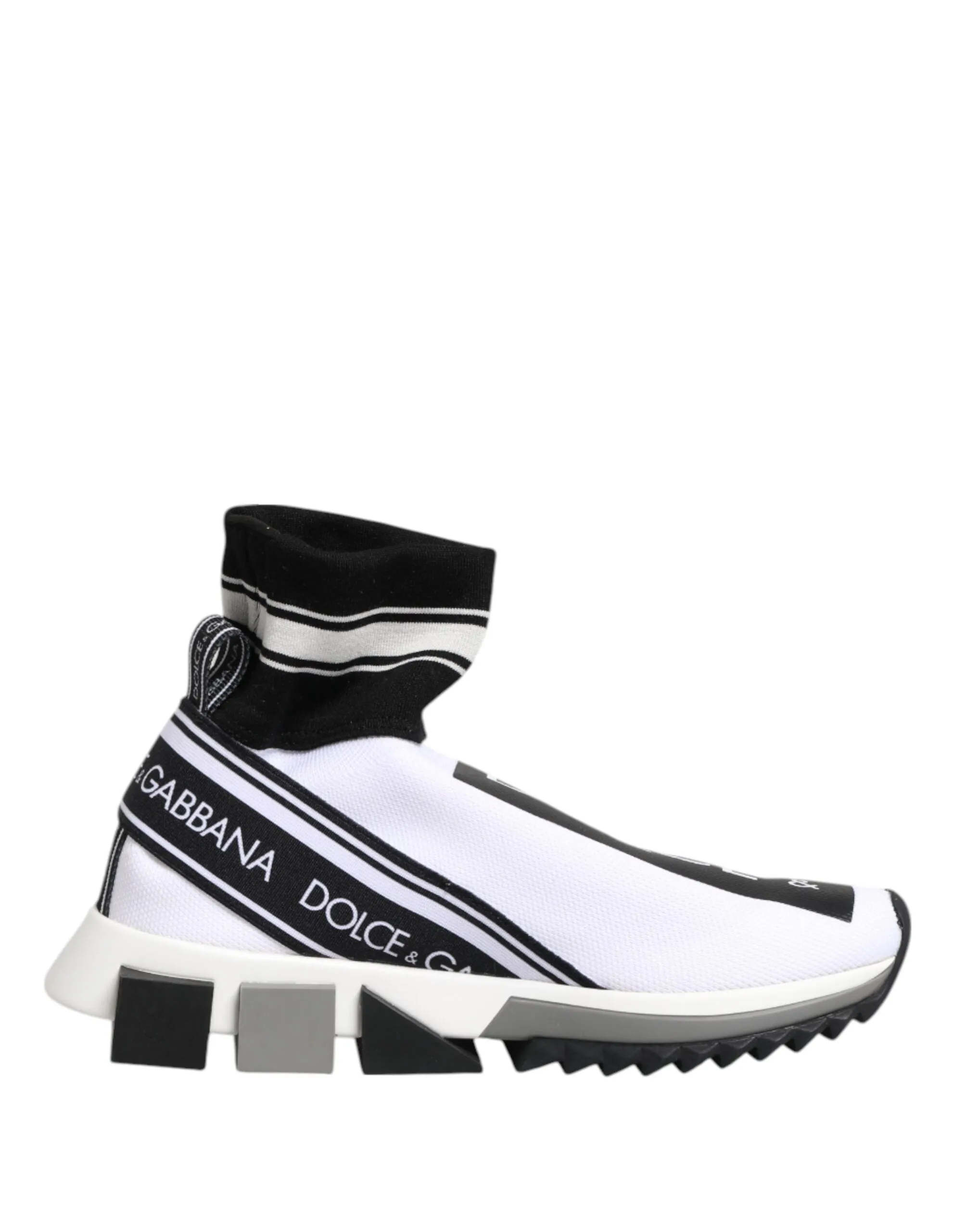 Dolce & Gabbana White Black Sorrento Socks Sneakers Shoes sold by Siebentaschen product image thumbnail 2