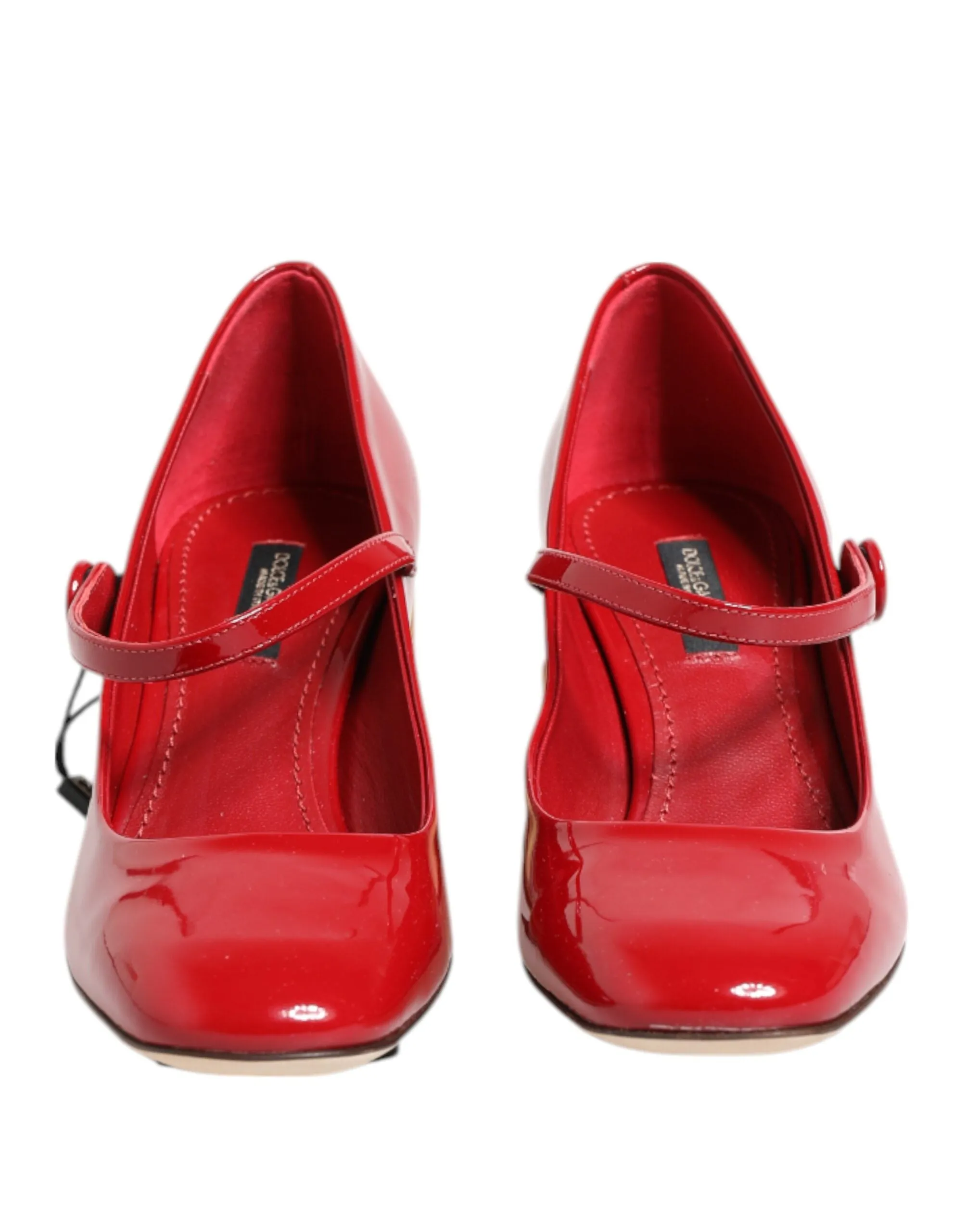 Dolce & Gabbana Red Leather DG Logo Heels Sandals Shoes sold by Siebentaschen product image thumbnail 3