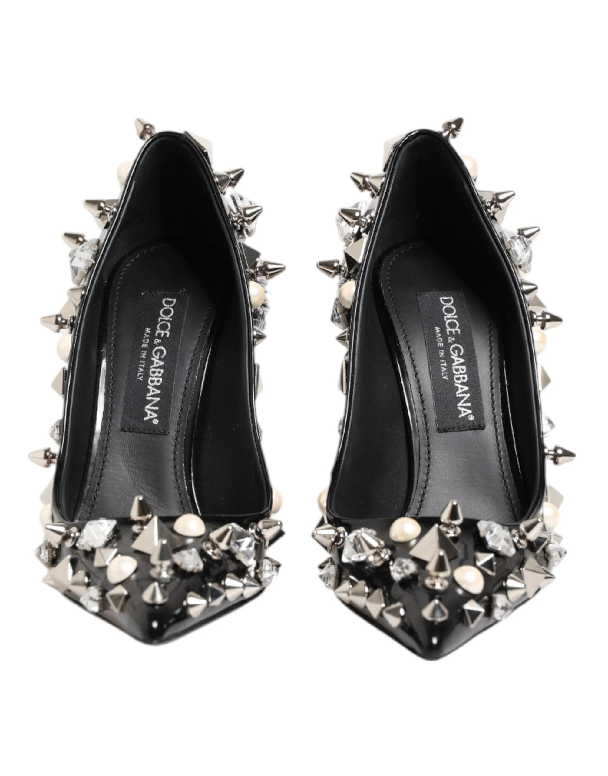 Dolce & Gabbana Black Crystals Studs Stiletto Pumps Shoes sold by Siebentaschen product image thumbnail 3