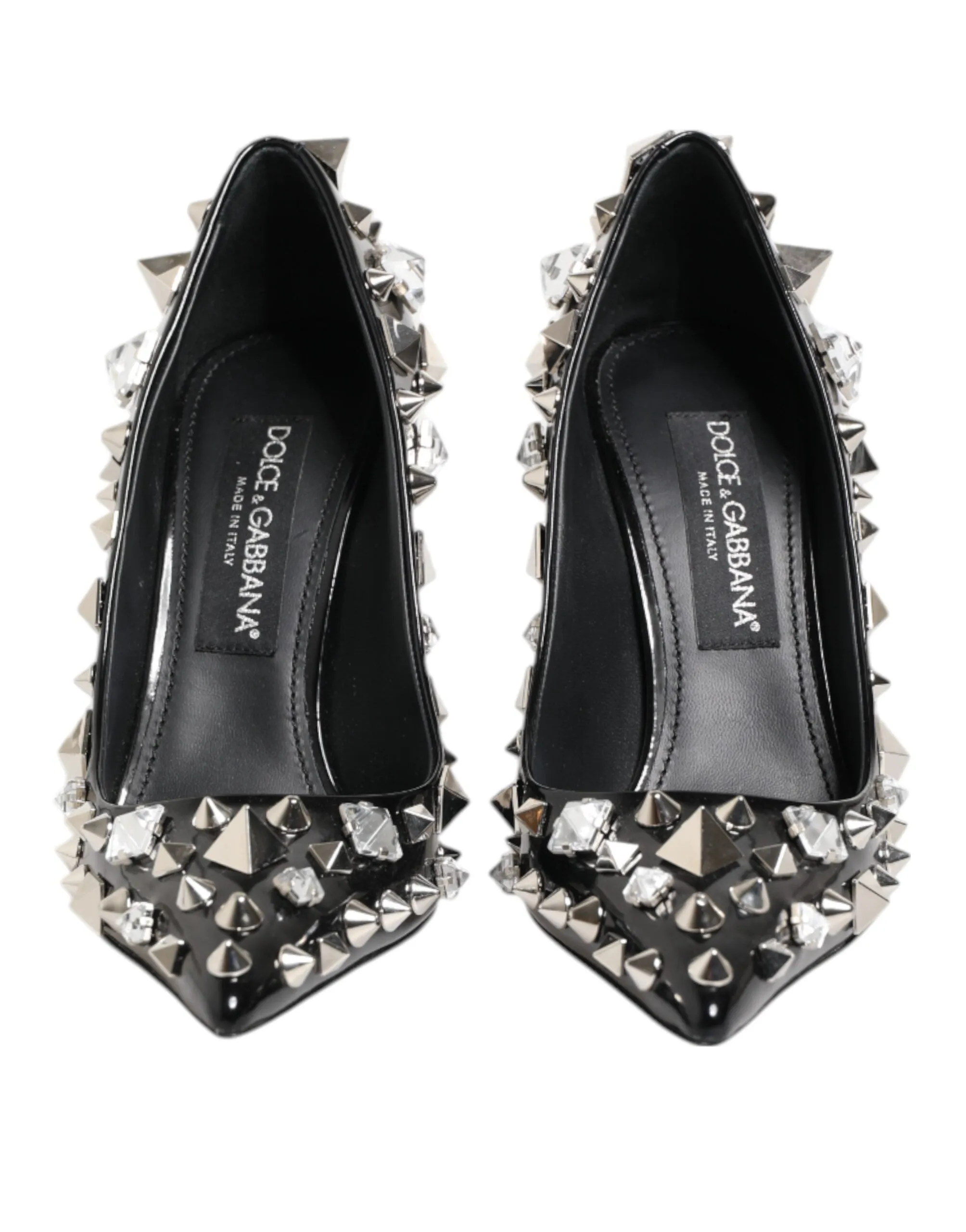 Dolce & Gabbana Black Crystals Studs Stiletto Pumps Shoes sold by Siebentaschen product image thumbnail 3