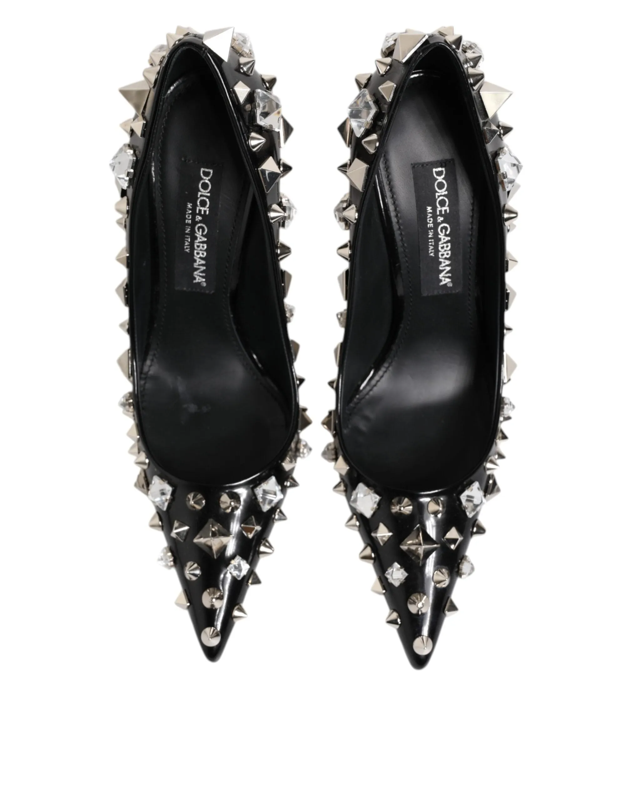 Dolce & Gabbana Black Crystals Studs Stiletto Pumps Shoes sold by Siebentaschen product image thumbnail 4