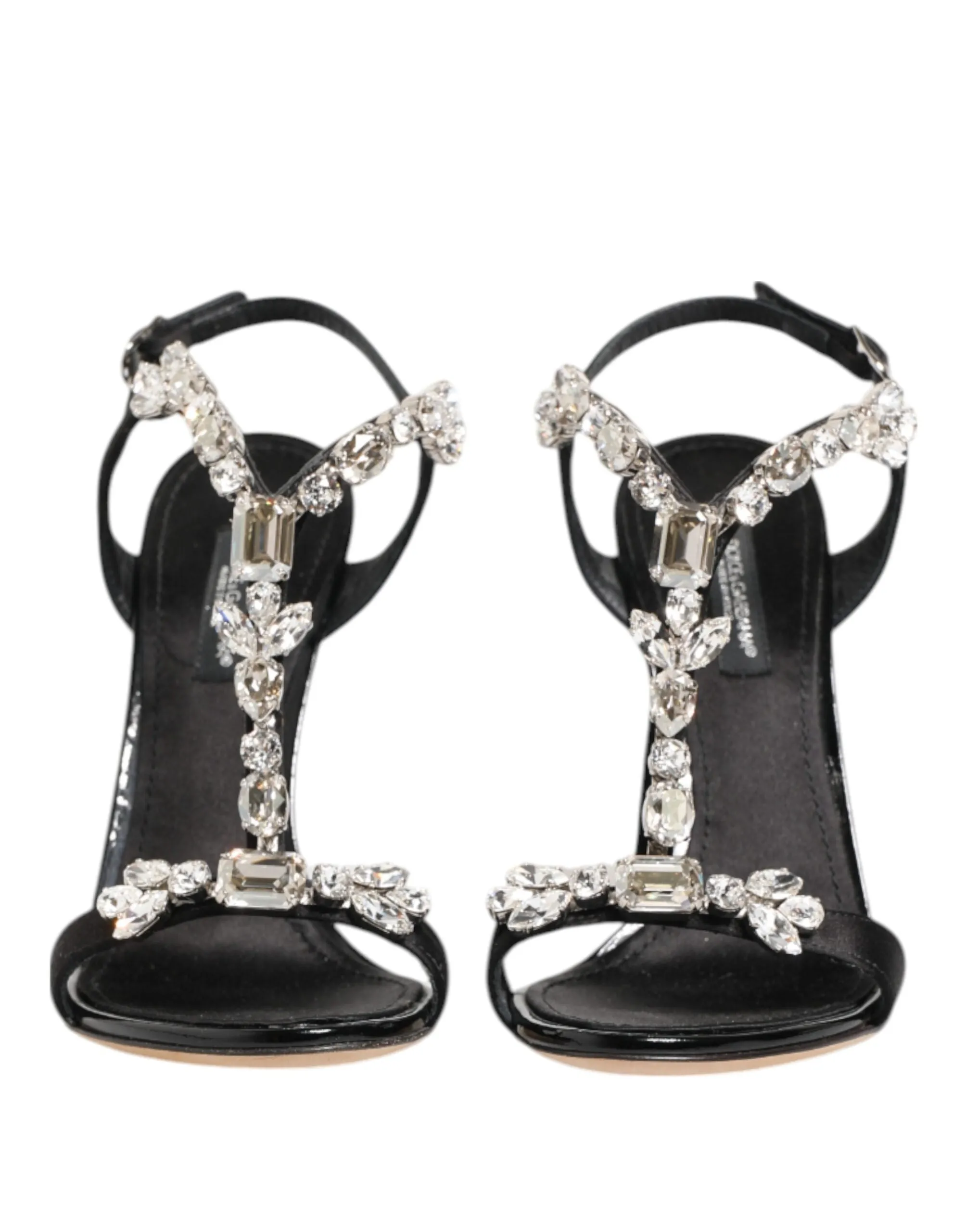 Dolce & Gabbana Black Keira Crystals Heels Sandals Shoes sold by Siebentaschen product image thumbnail 3