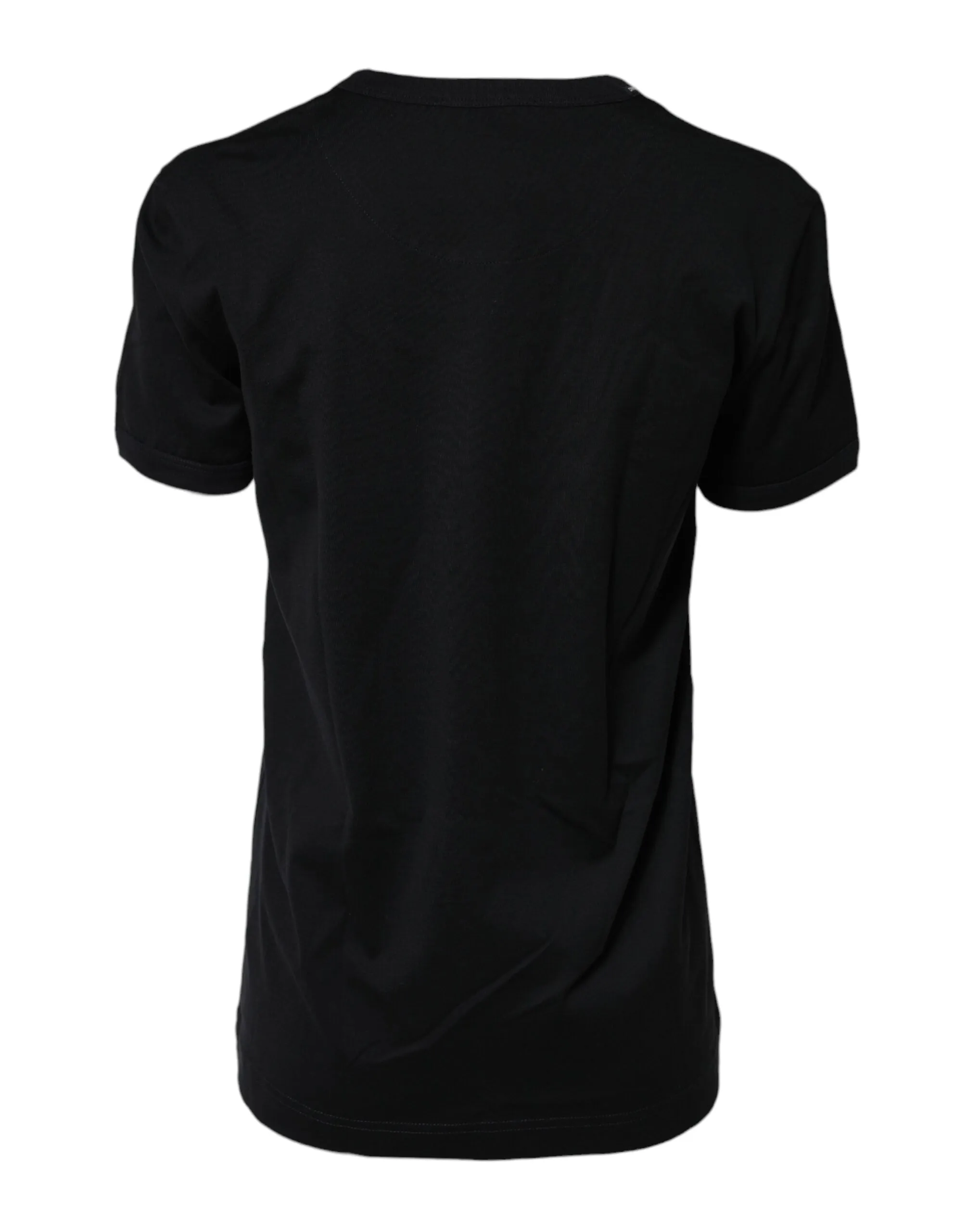 Dolce & Gabbana Black Cotton DG Print Short Sleeve Top T-shirt sold by Siebentaschen product image thumbnail 3
