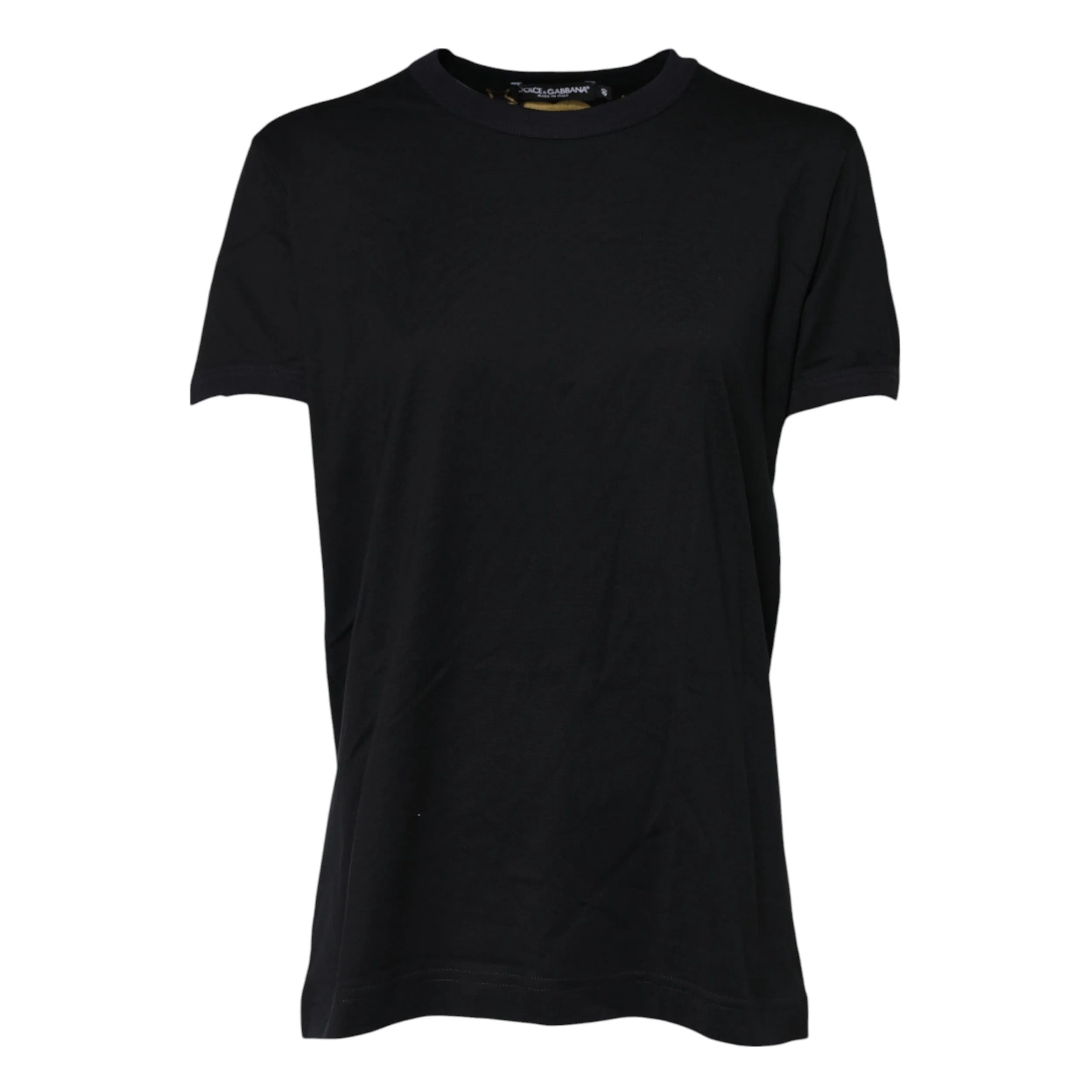 Dolce & Gabbana Black Cotton DG Print Short Sleeve Top T-shirt sold by Siebentaschen product image thumbnail 5