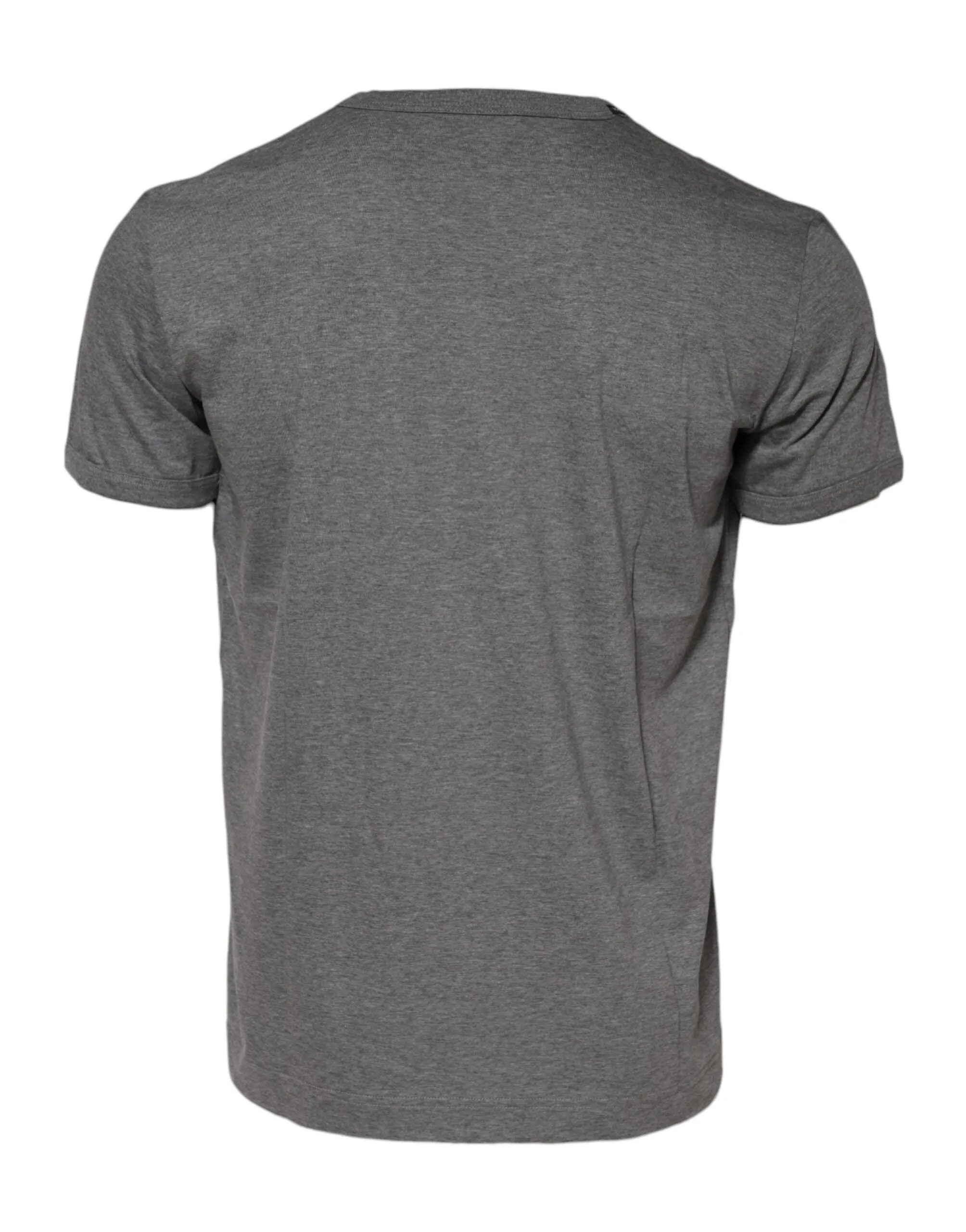 Dolce & Gabbana Gray Cotton Crew Neck Short Sleeves T-shirt sold by Siebentaschen product image thumbnail 3